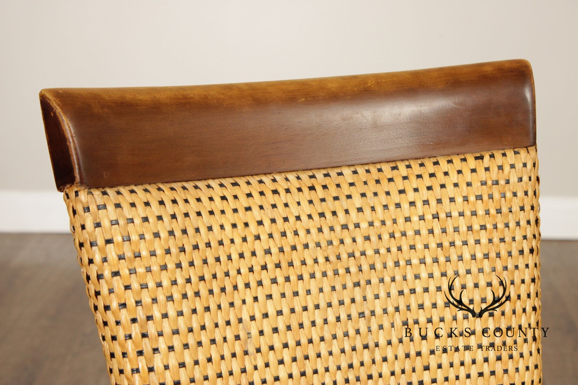 Palecek British Colonial Style Bamboo and Rattan Side Chair