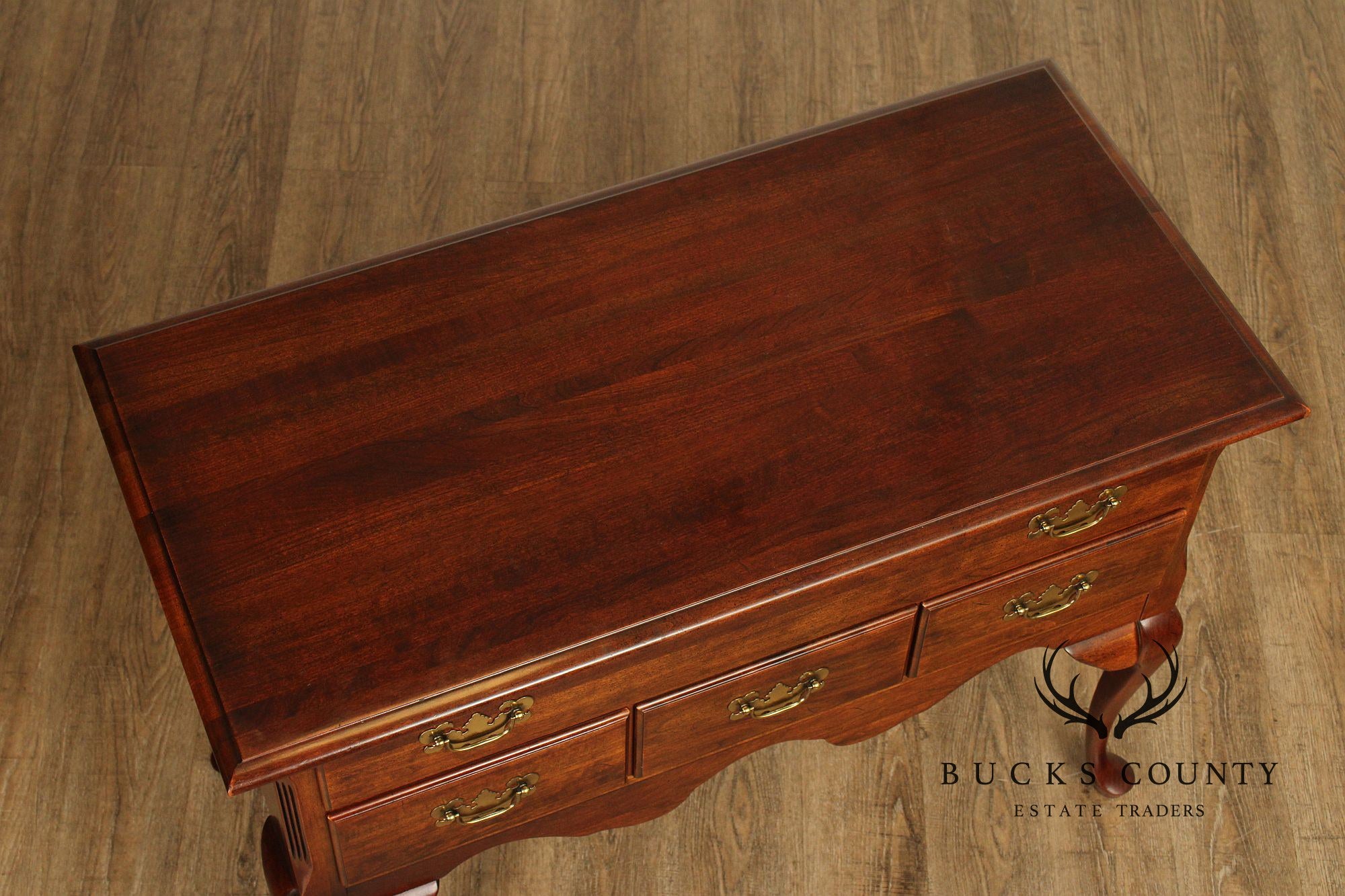 Queen Anne Style Cherry Lowboy Table
