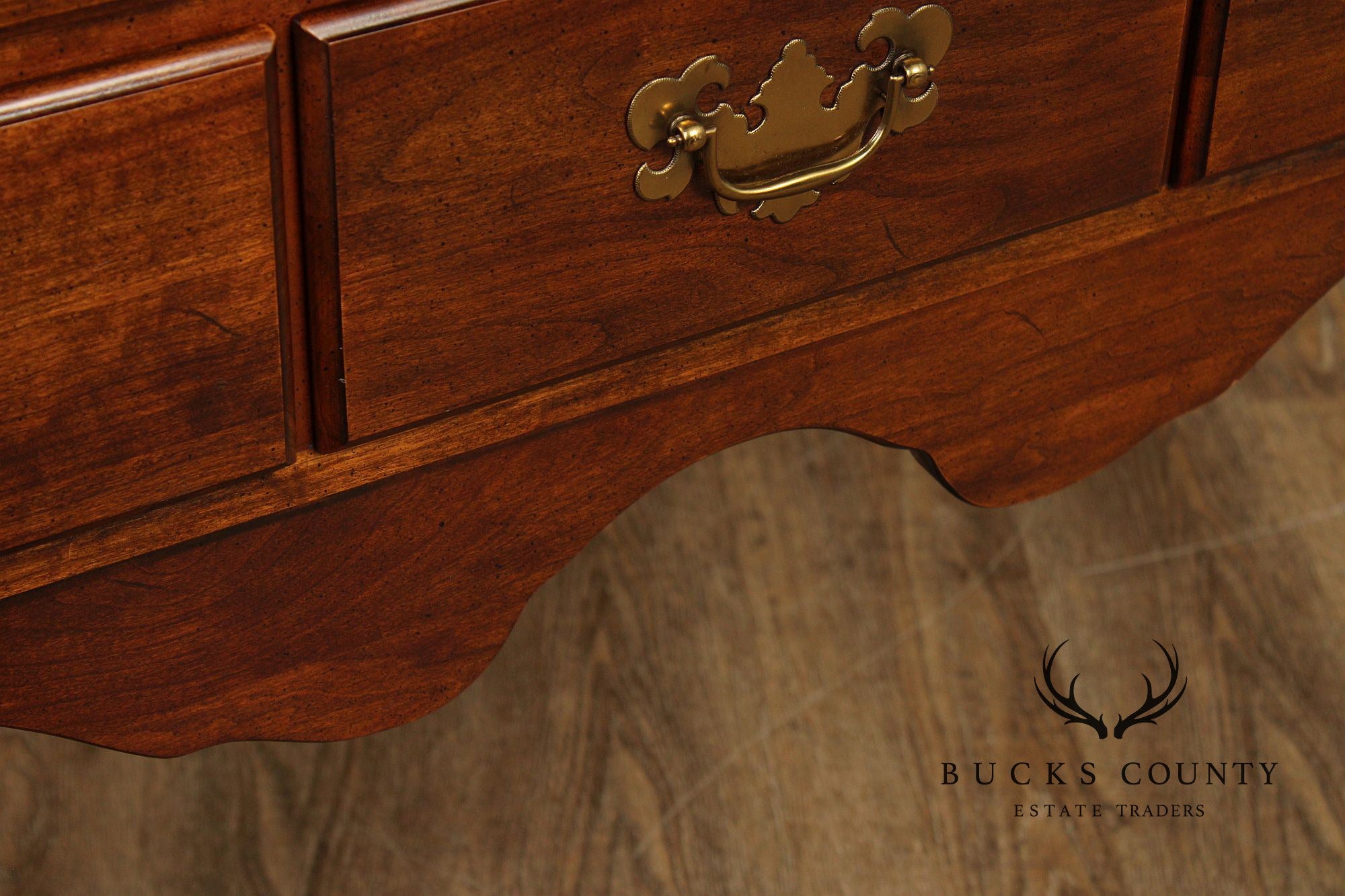 Queen Anne Style Cherry Lowboy Table