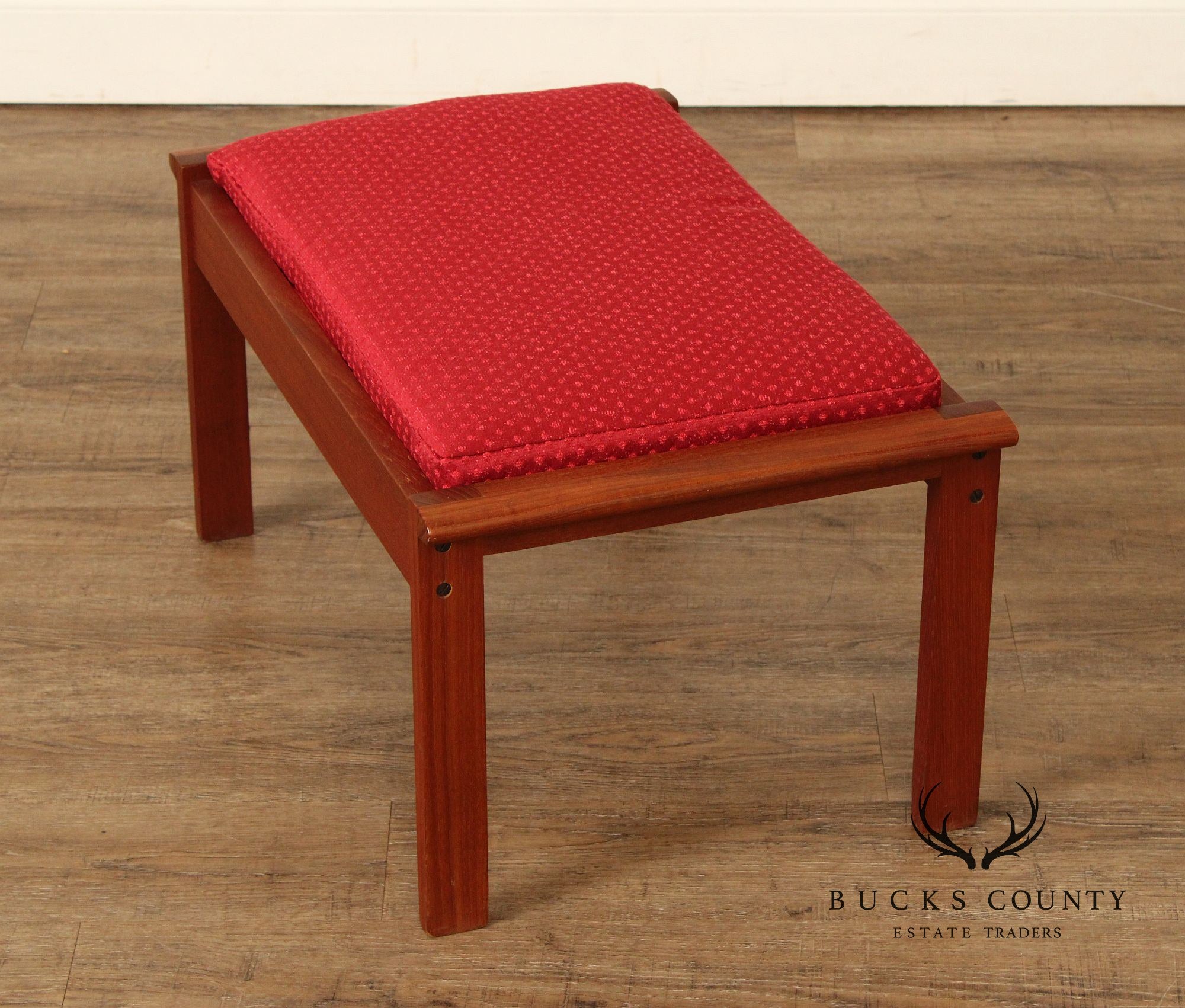 Illum Wikkelso Danish Modern Teak Ottoman