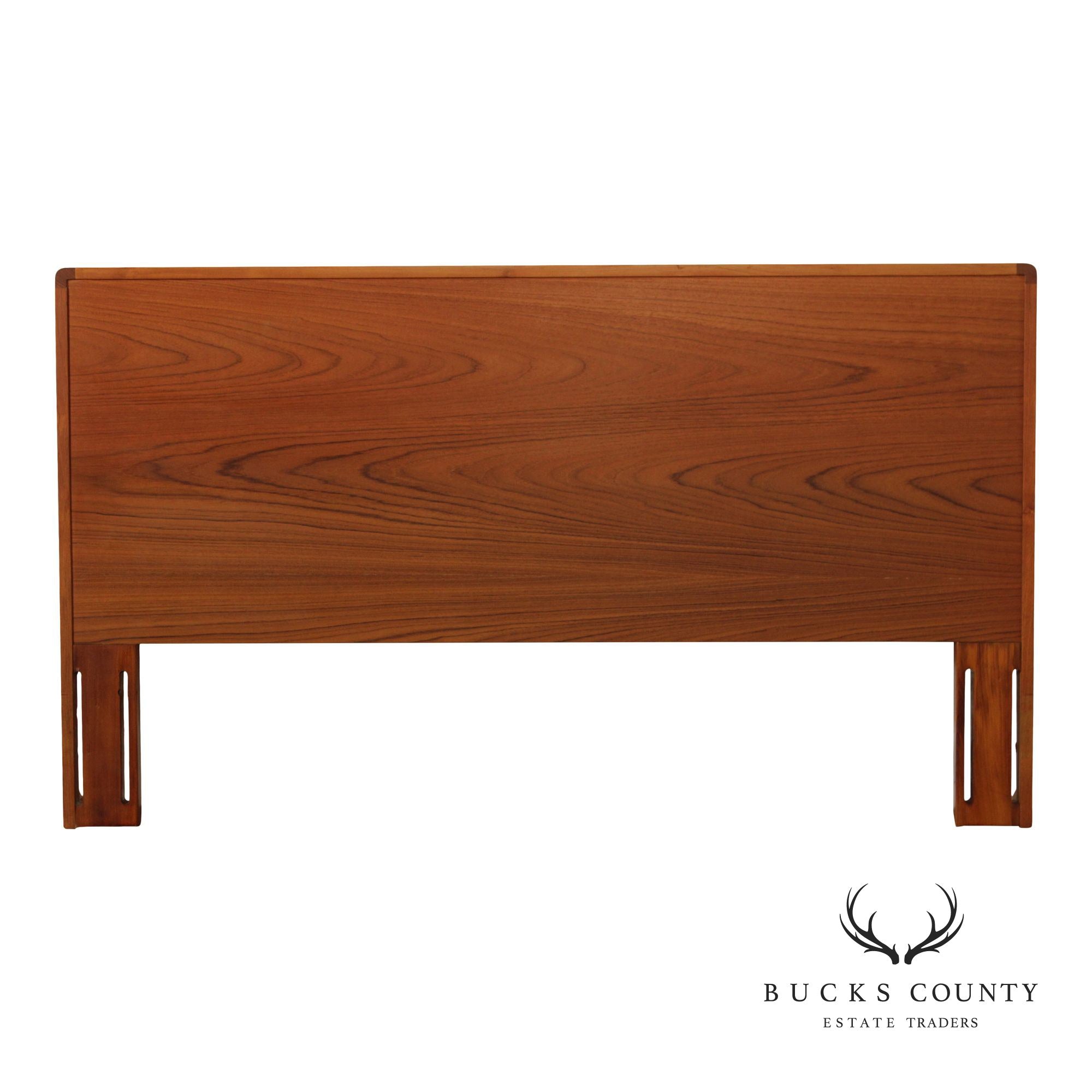 Sørensen Møbelfabrik Danish Modern Teak Queen Size Headboard