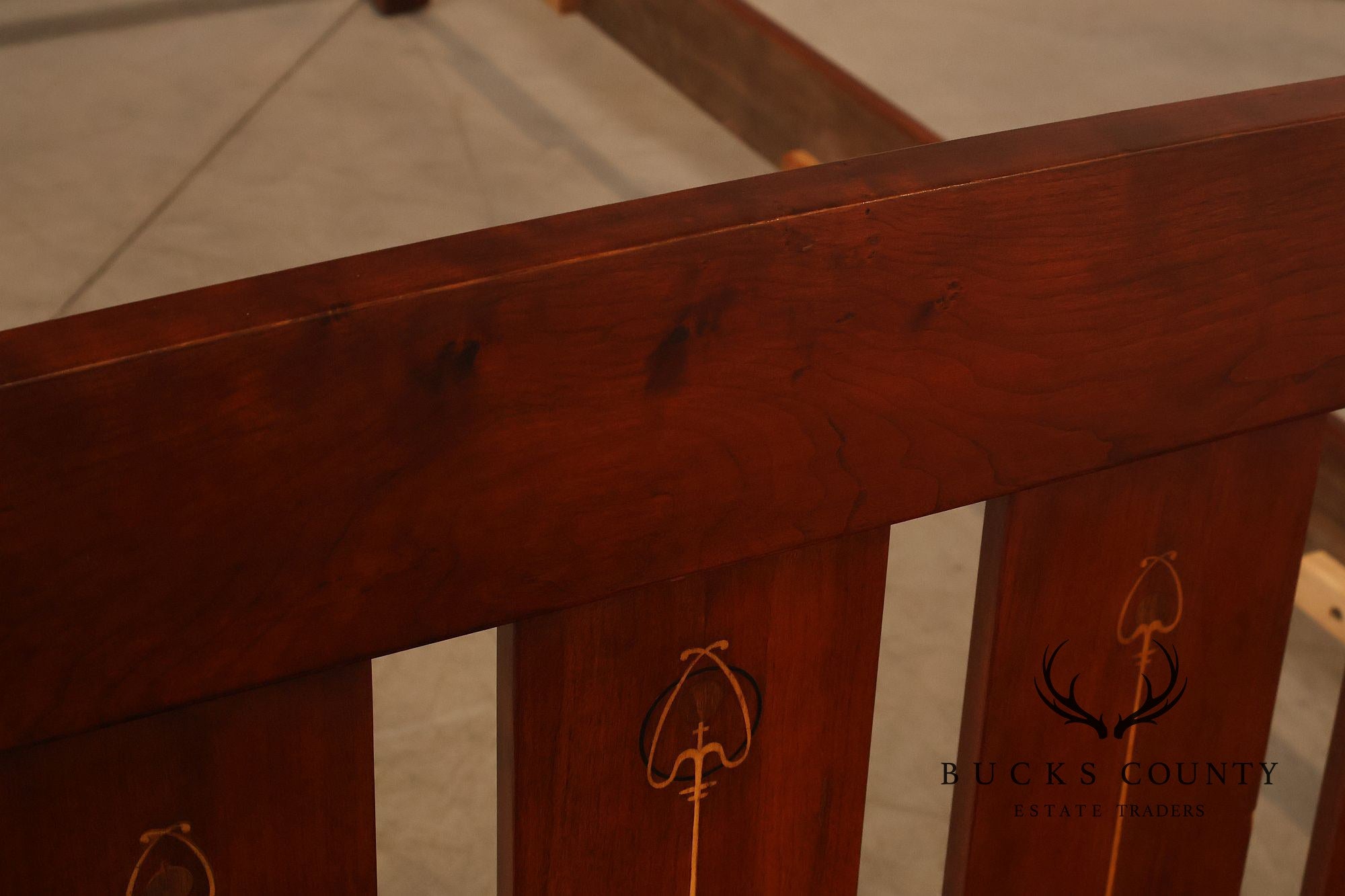 Stickley Harvey Ellis Inlaid Cherry Queen Bed
