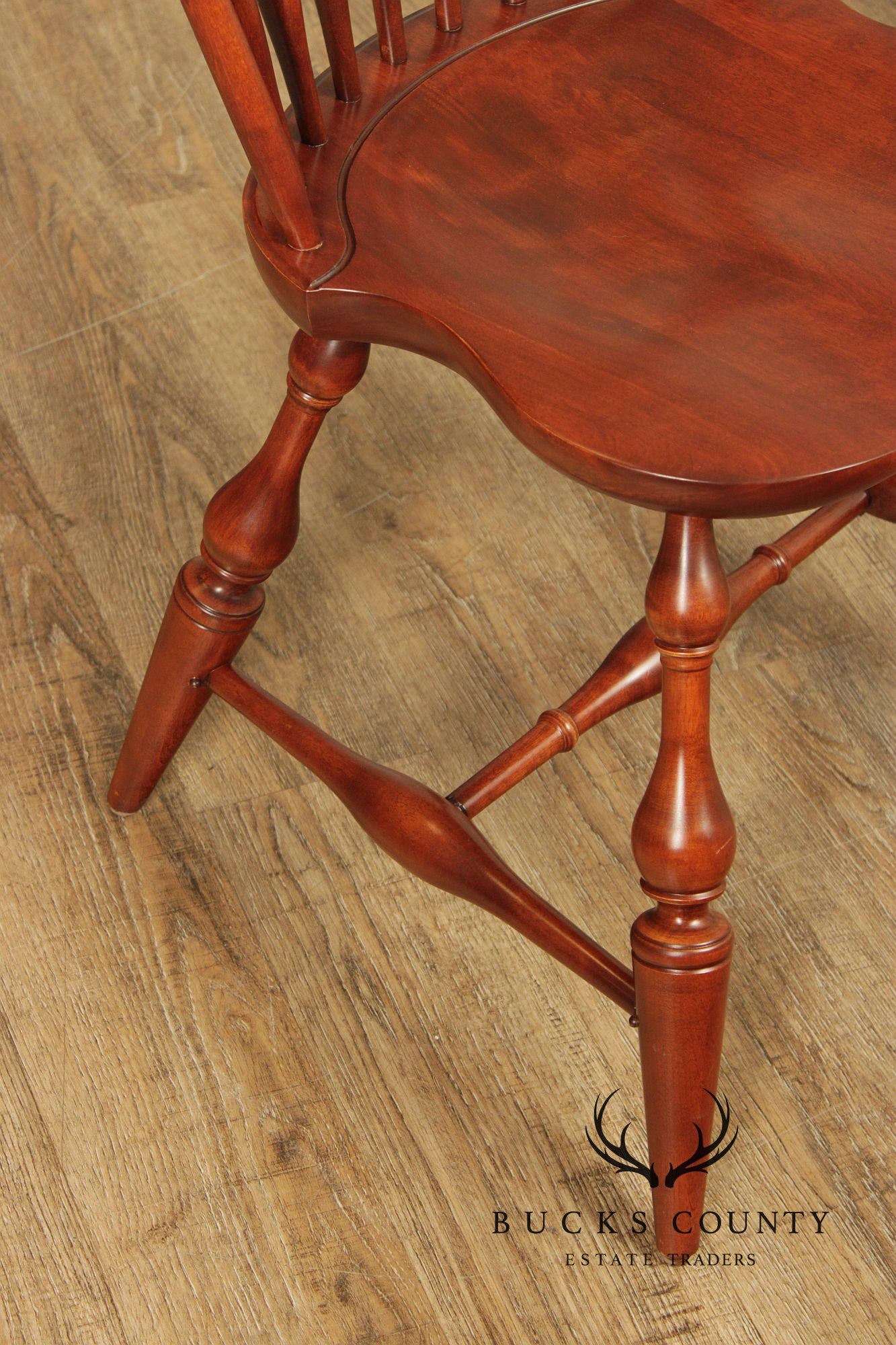 Nichols & Stone Pair of Maple Windsor Dining Chairs