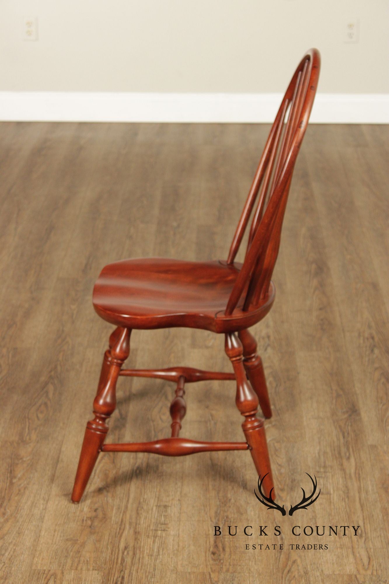 Nichols & Stone Pair of Maple Windsor Dining Chairs