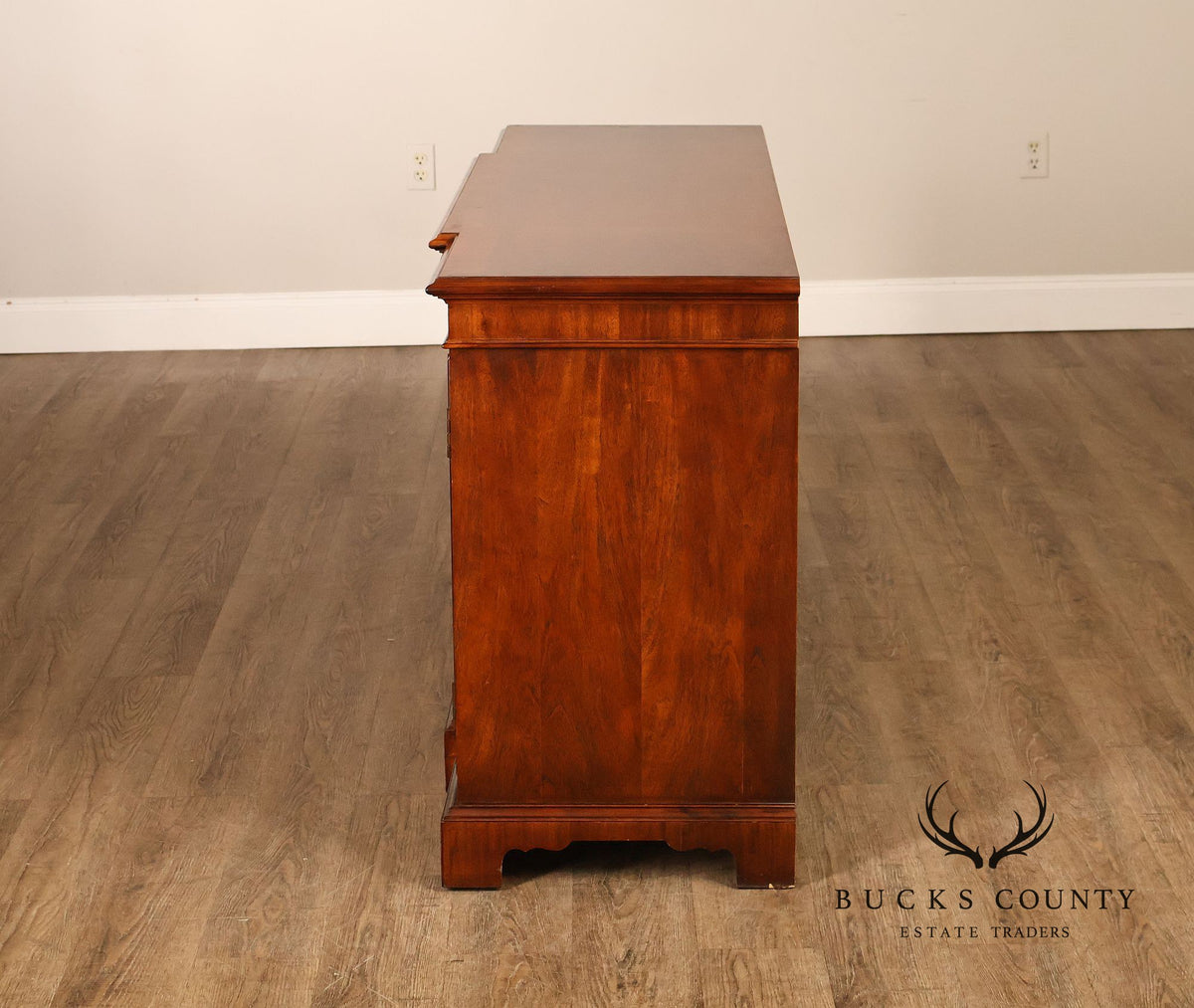 Century Furniture Georgian Style Mahogany Four-Door Buffet Sideboard
