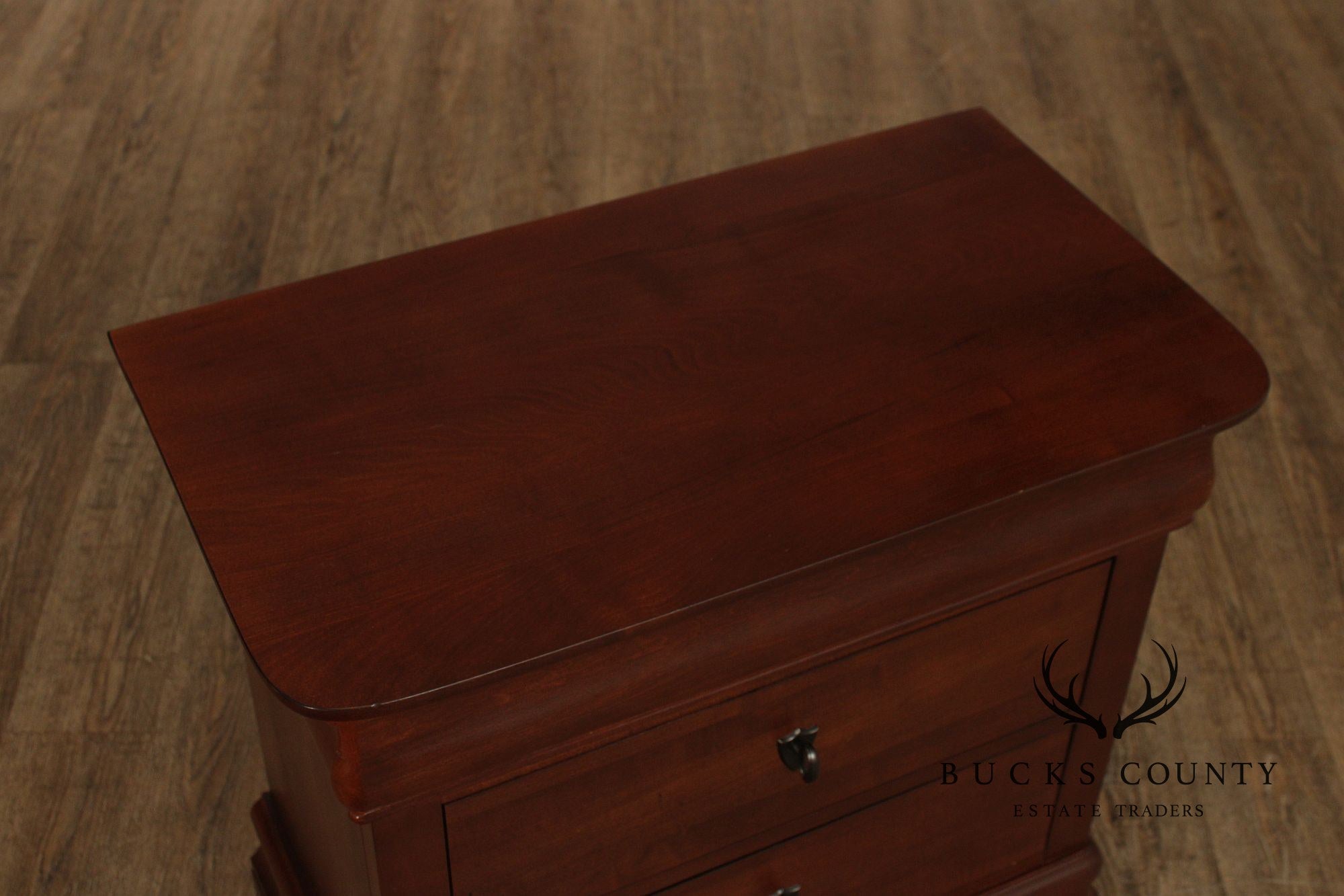 Kincaid Louis Philippe Style Cherry Three-Drawer Nightstand