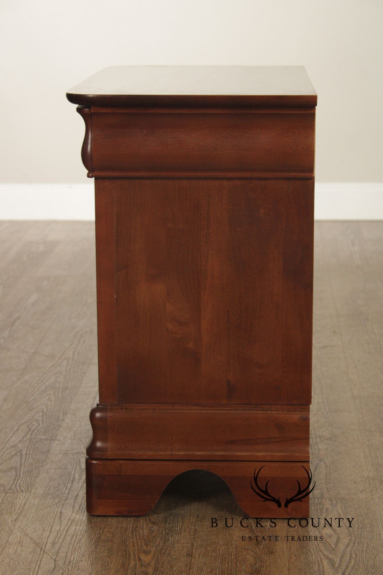 Kincaid Louis Philippe Style Cherry Three-Drawer Nightstand