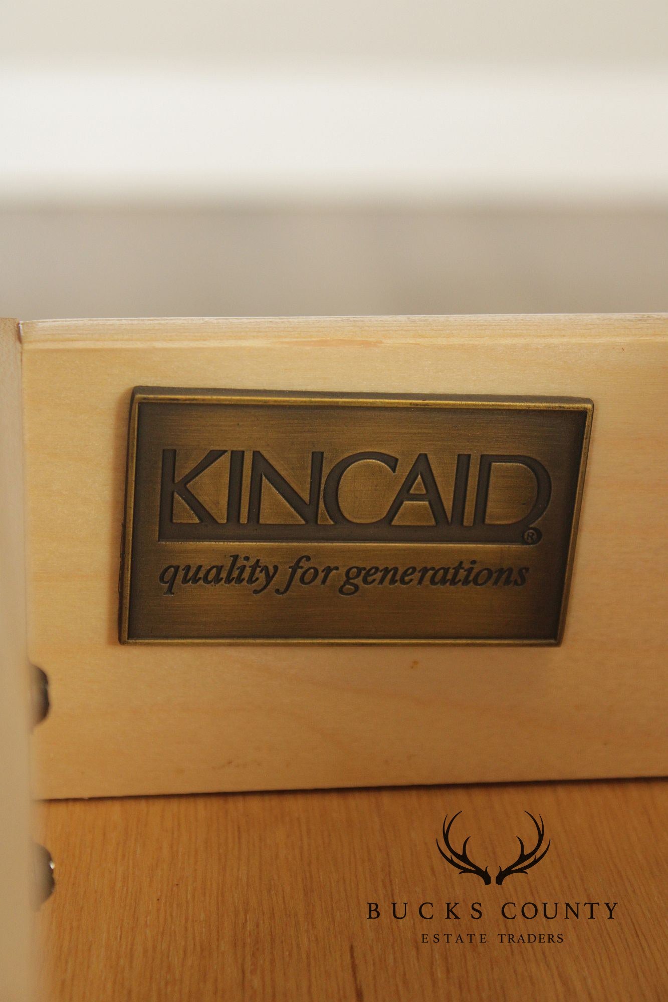Kincaid Louis Philippe Style Cherry Three-Drawer Nightstand
