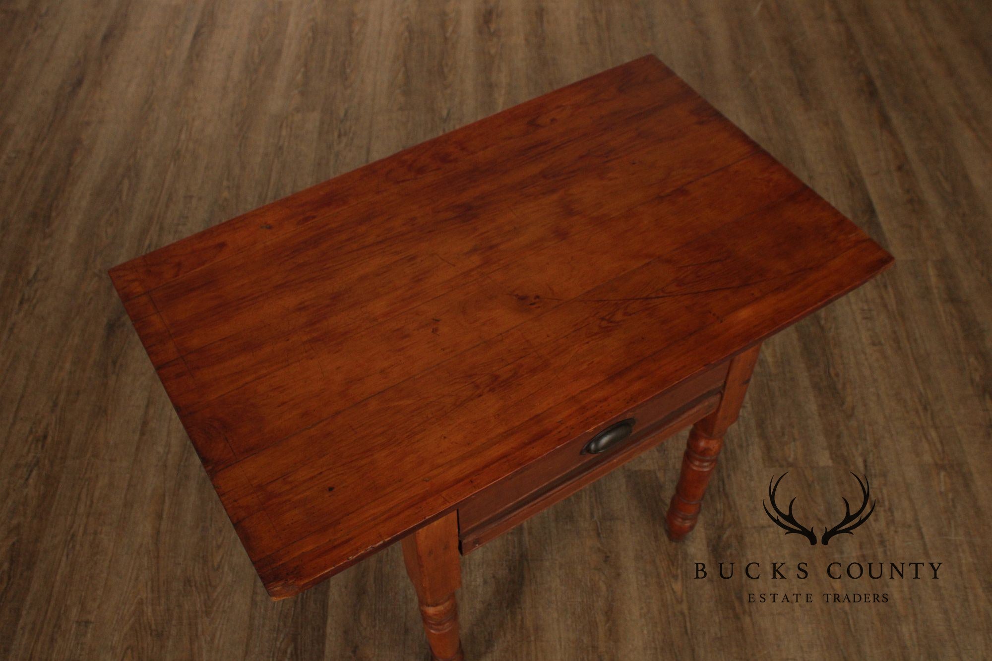Antique American Primitive Pine Dough Table