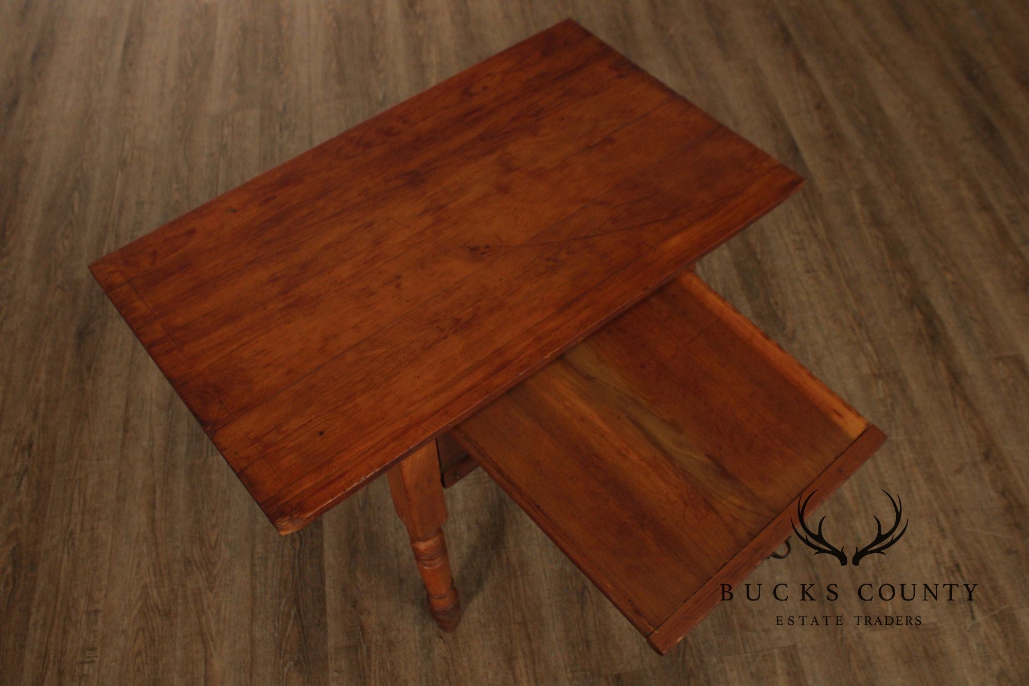 Antique American Primitive Pine Dough Table