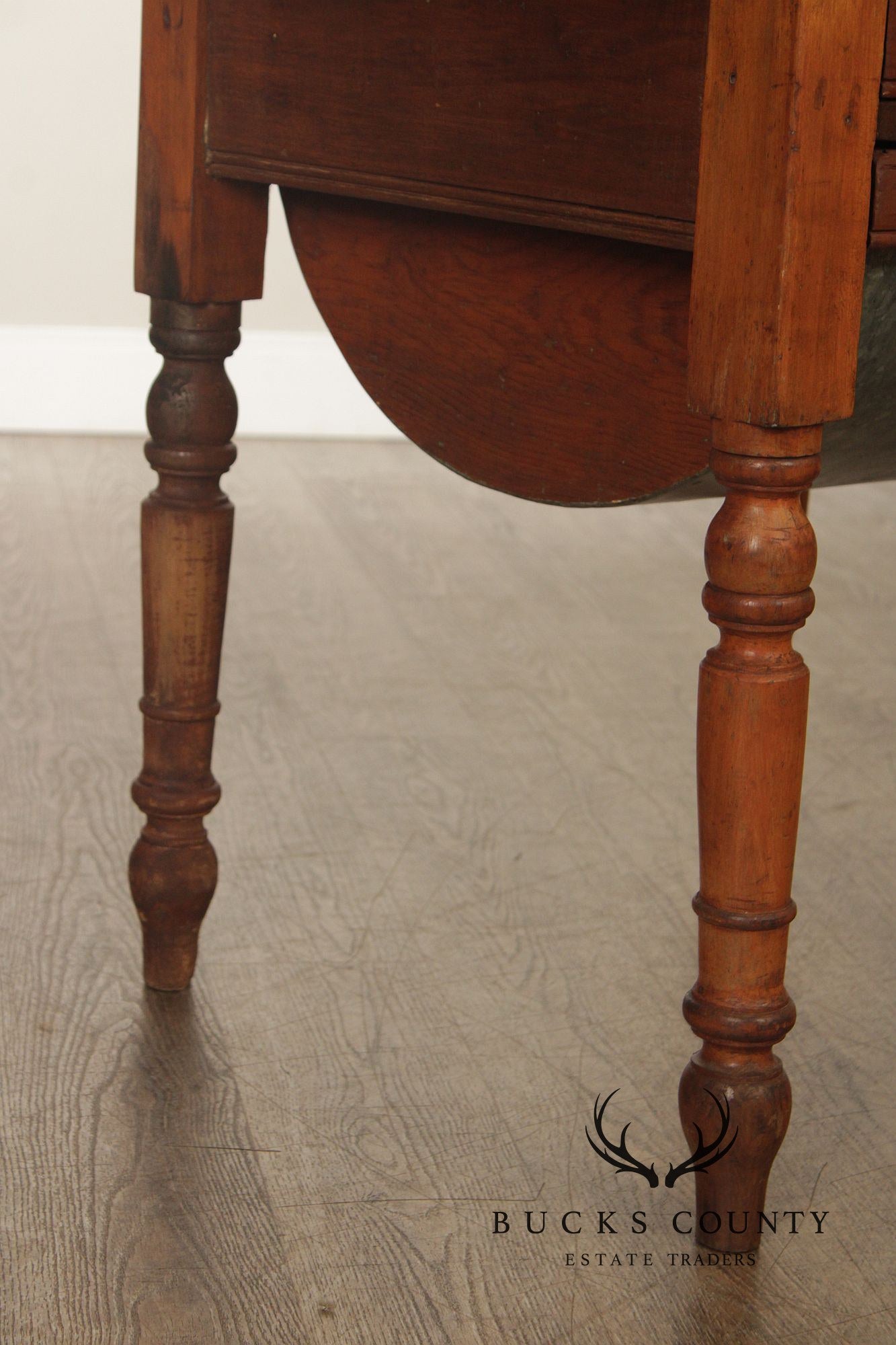 Antique American Primitive Pine Dough Table