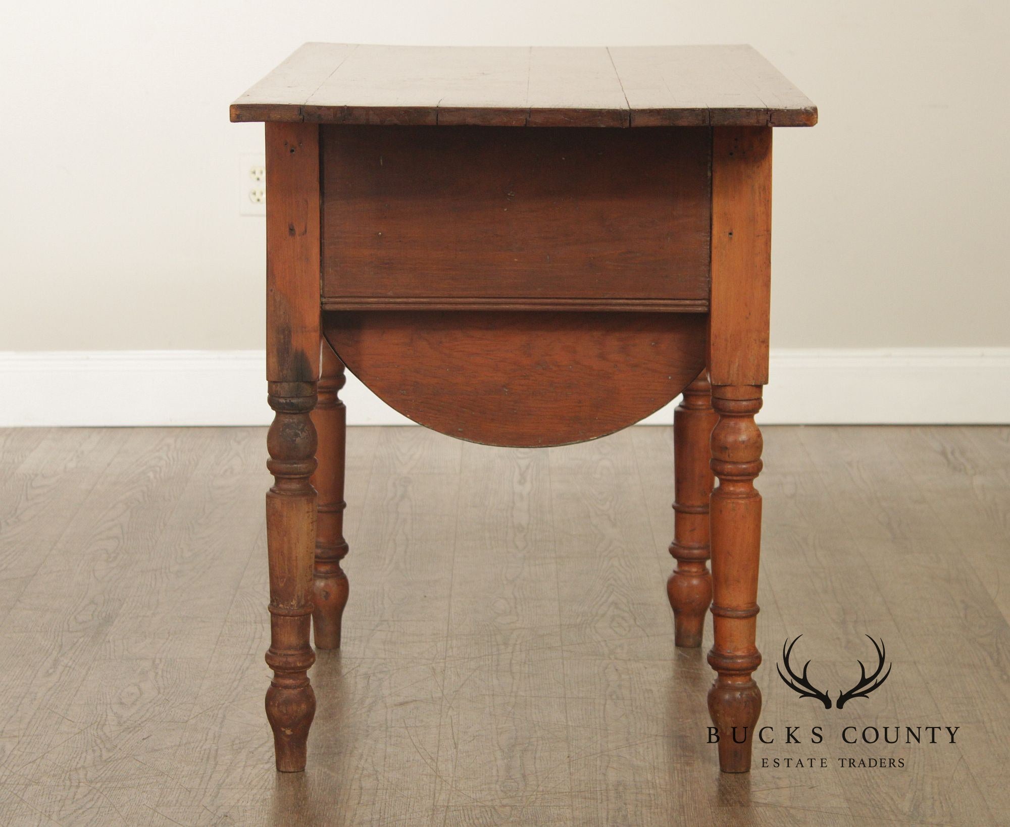 Antique American Primitive Pine Dough Table