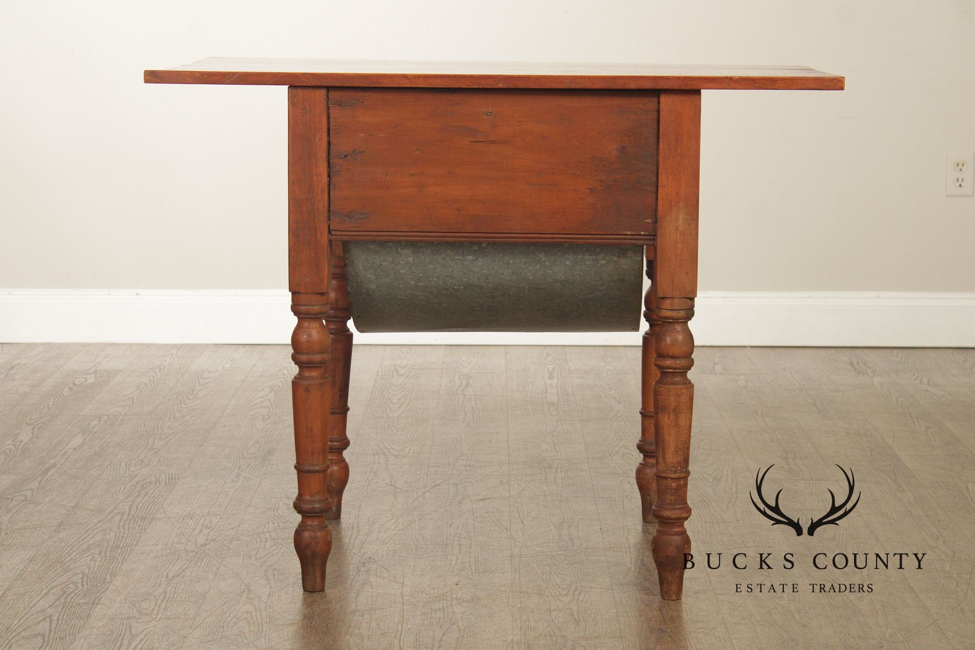 Antique American Primitive Pine Dough Table