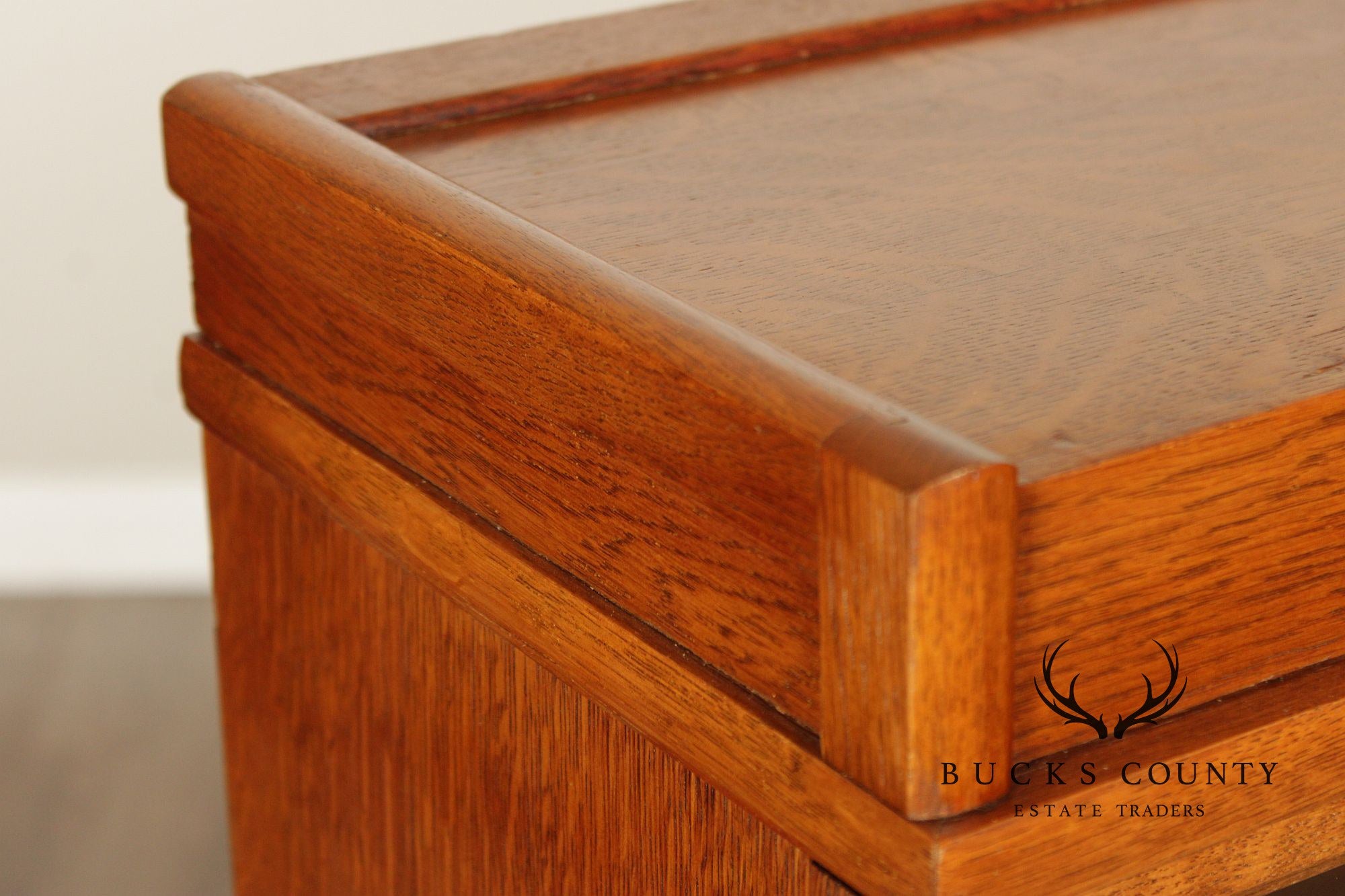 Antique Oak Four-Section Barrister Bookcase