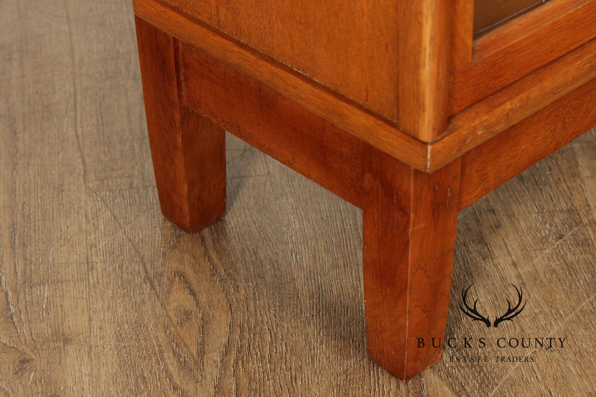 Antique Oak Four-Section Barrister Bookcase