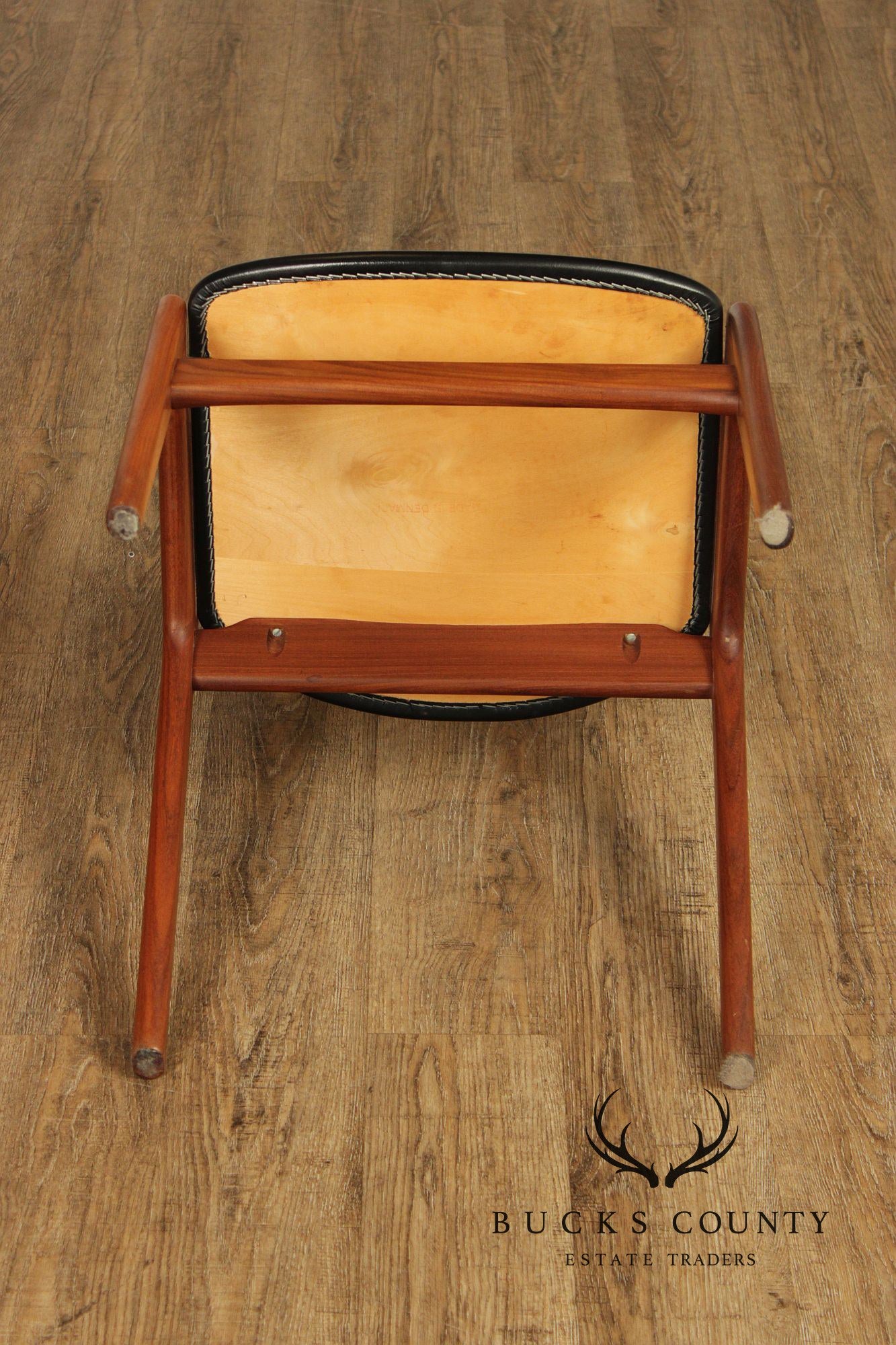Kai Kristiansen Danish Modern Set of Four Teak Dining Chairs