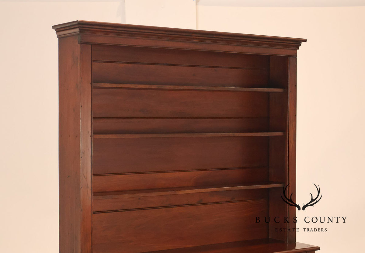 D.R. Dimes Pine Two-Piece Step-Back Cupboard