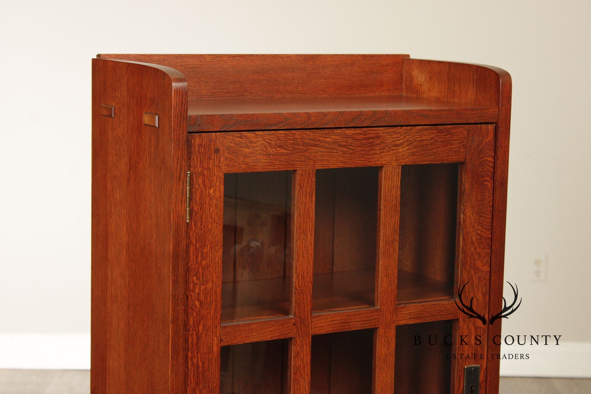 Stickley Mission Collection Oak Single Door Bookcase