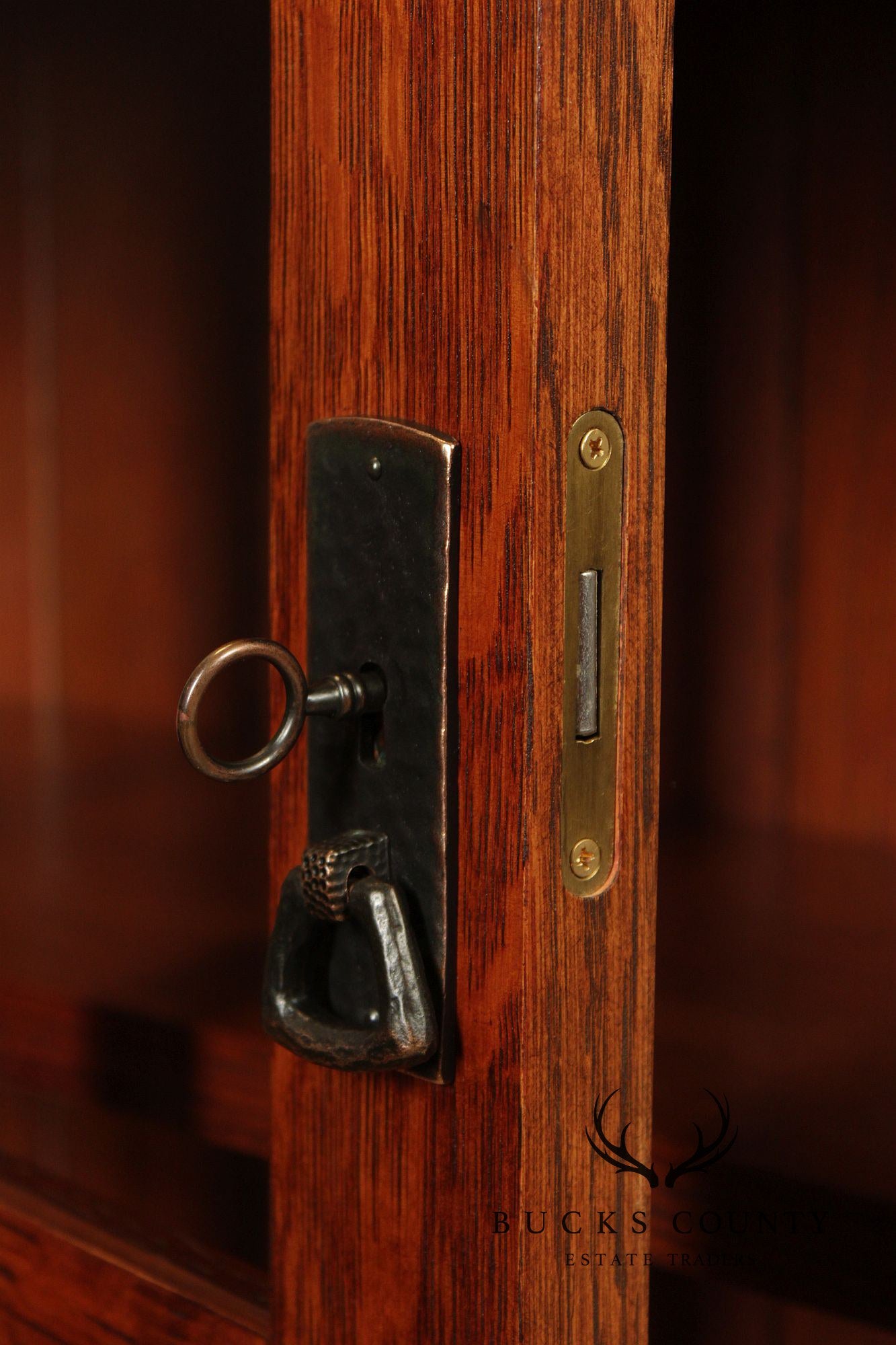 Stickley Mission Collection Oak Single Door Bookcase