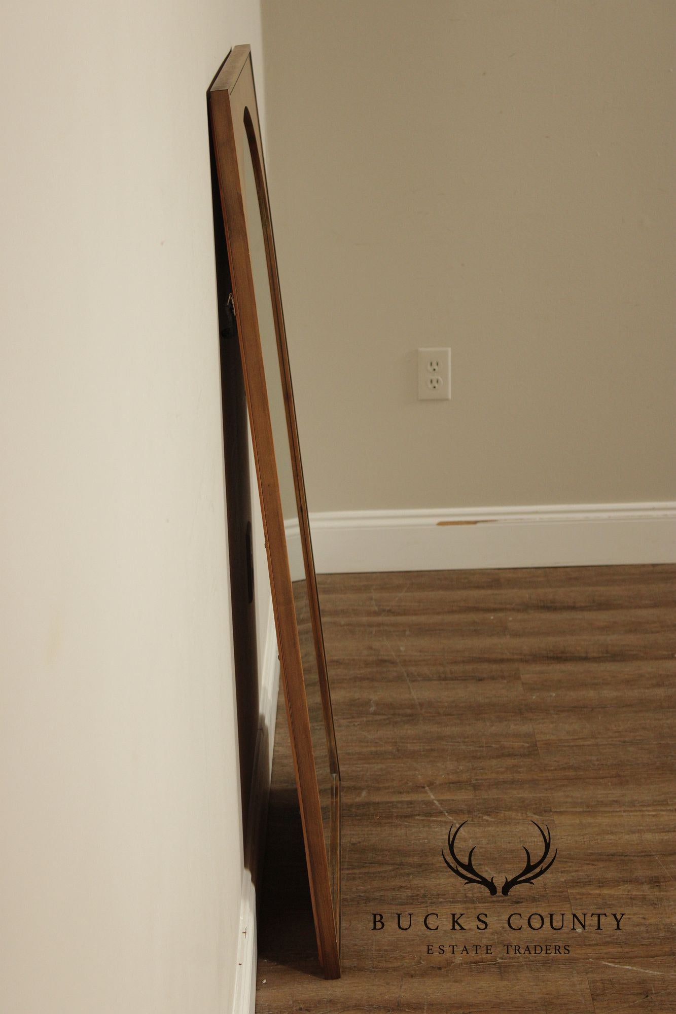 John Stuart for Widdicomb Burl Walnut Frame Wall Mirror