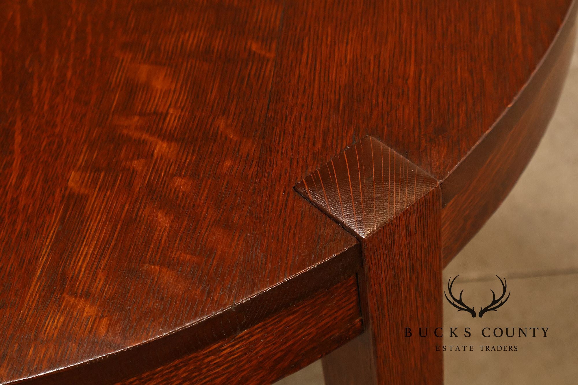 Antique Gustav Stickley Model 644 Mission Oak Round Table