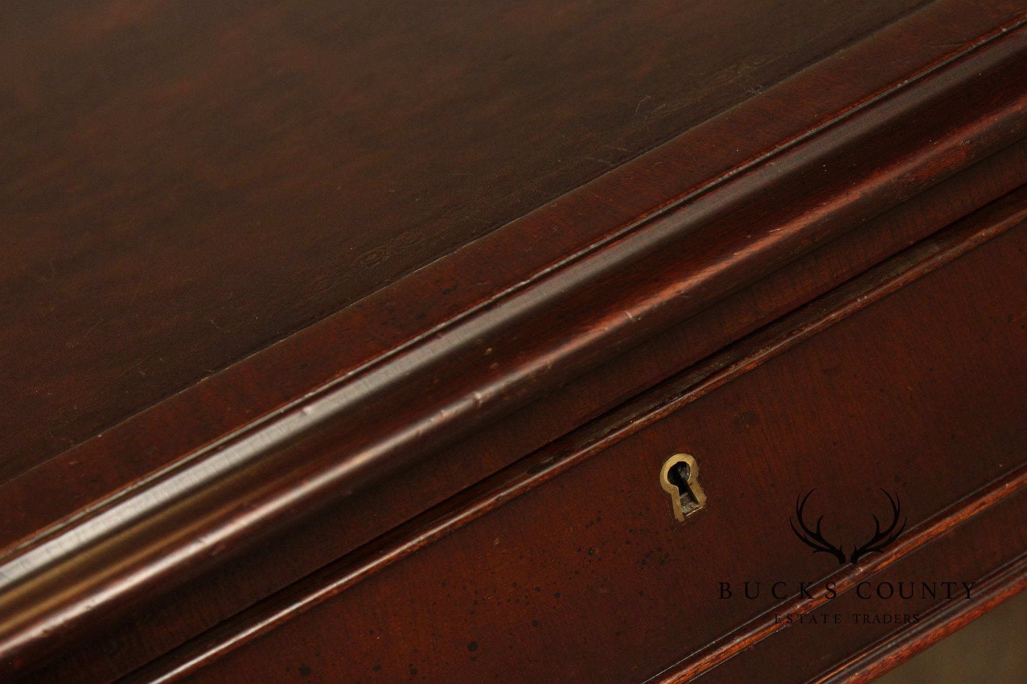 Regency Style Vintage Leather Top Mahogany Writing Desk