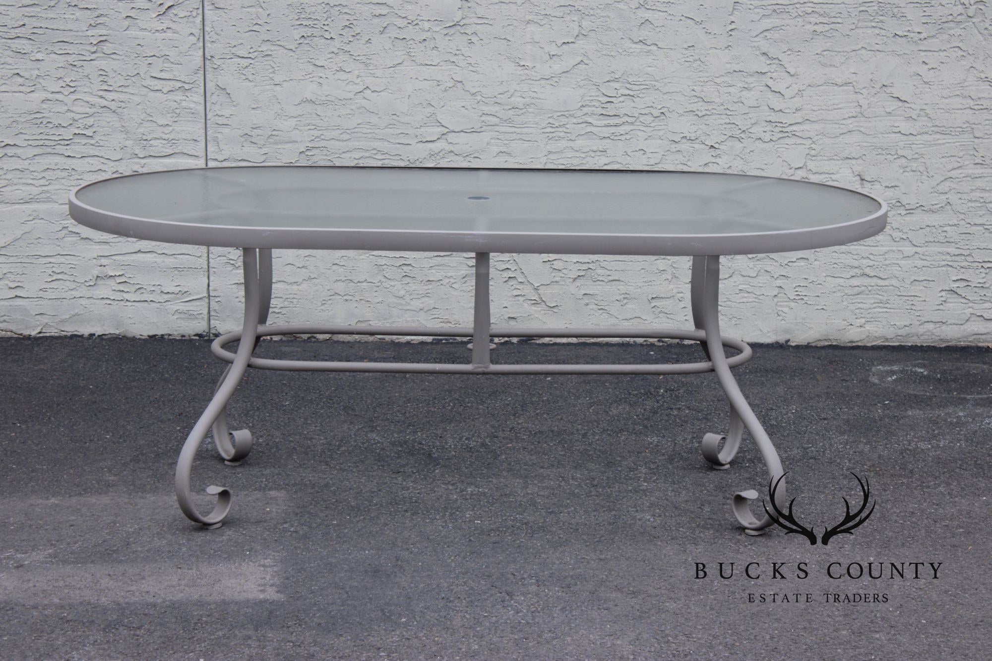 Woodard Ramsgate Oval Patio Dining Table And Six Chairs Set