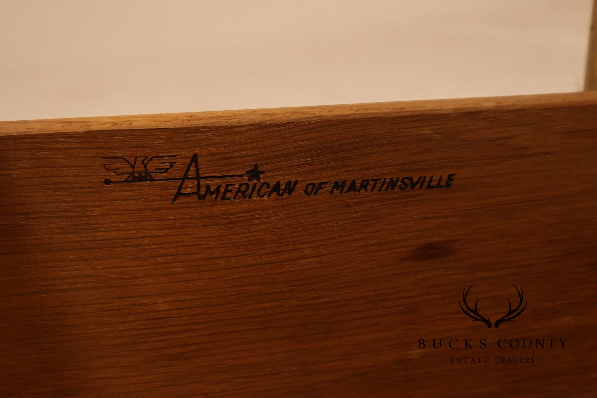 American Of Martinsville Faux Bamboo Tall Gentleman's Chest Armoire