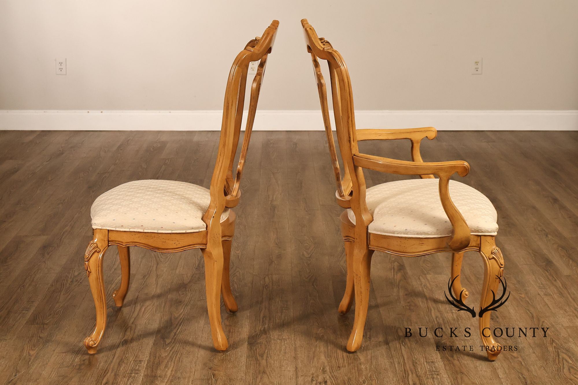 Century Furniture Set Of 12 Louis XV Style Dining Chairs, 2 Arm And 10 Side