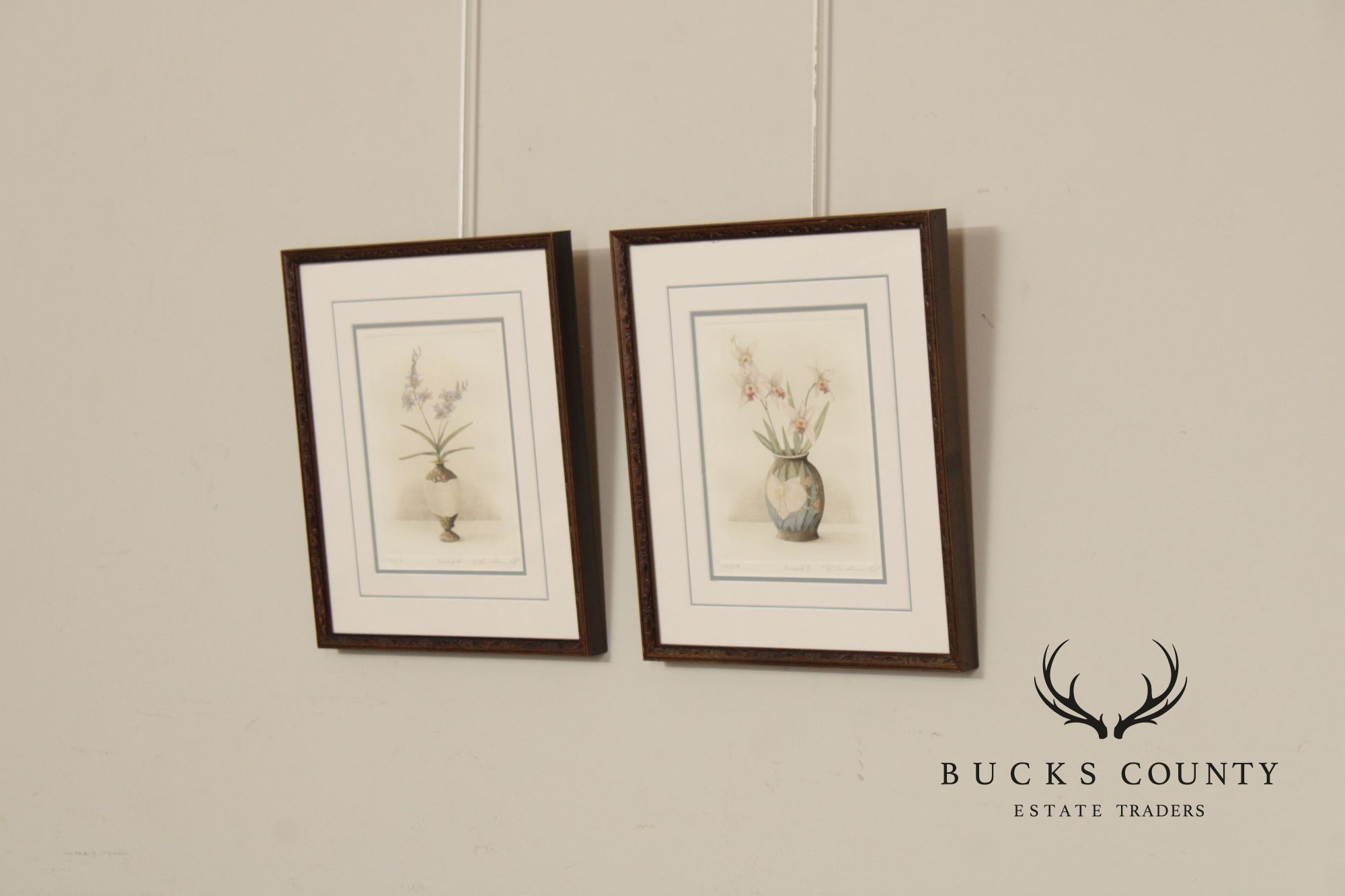 Rick Loudermilk Pair of Signed Limited Edition Prints, 'Orchid III' & 'Orchid IV'