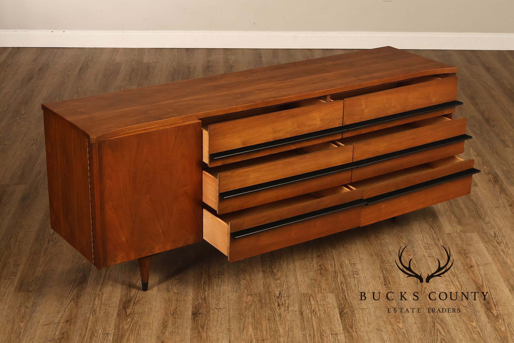 American of Martinsville Mid Century Modern Walnut Chest of Drawers