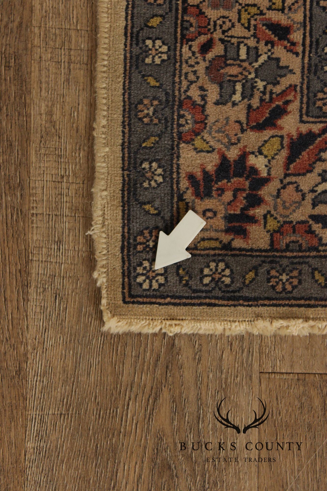 Persian Style Hand-Knotted Wool Area Rug – 2’ x 5’