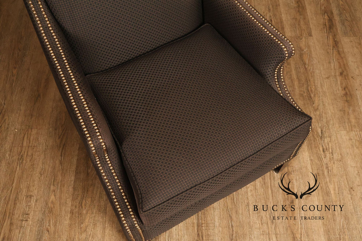 Fairfield Contemporary Armchair and Ottoman