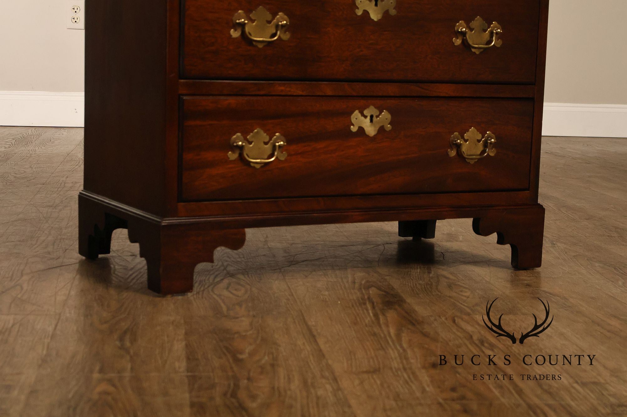 Chippendale Style Mahogany Bedside Chest
