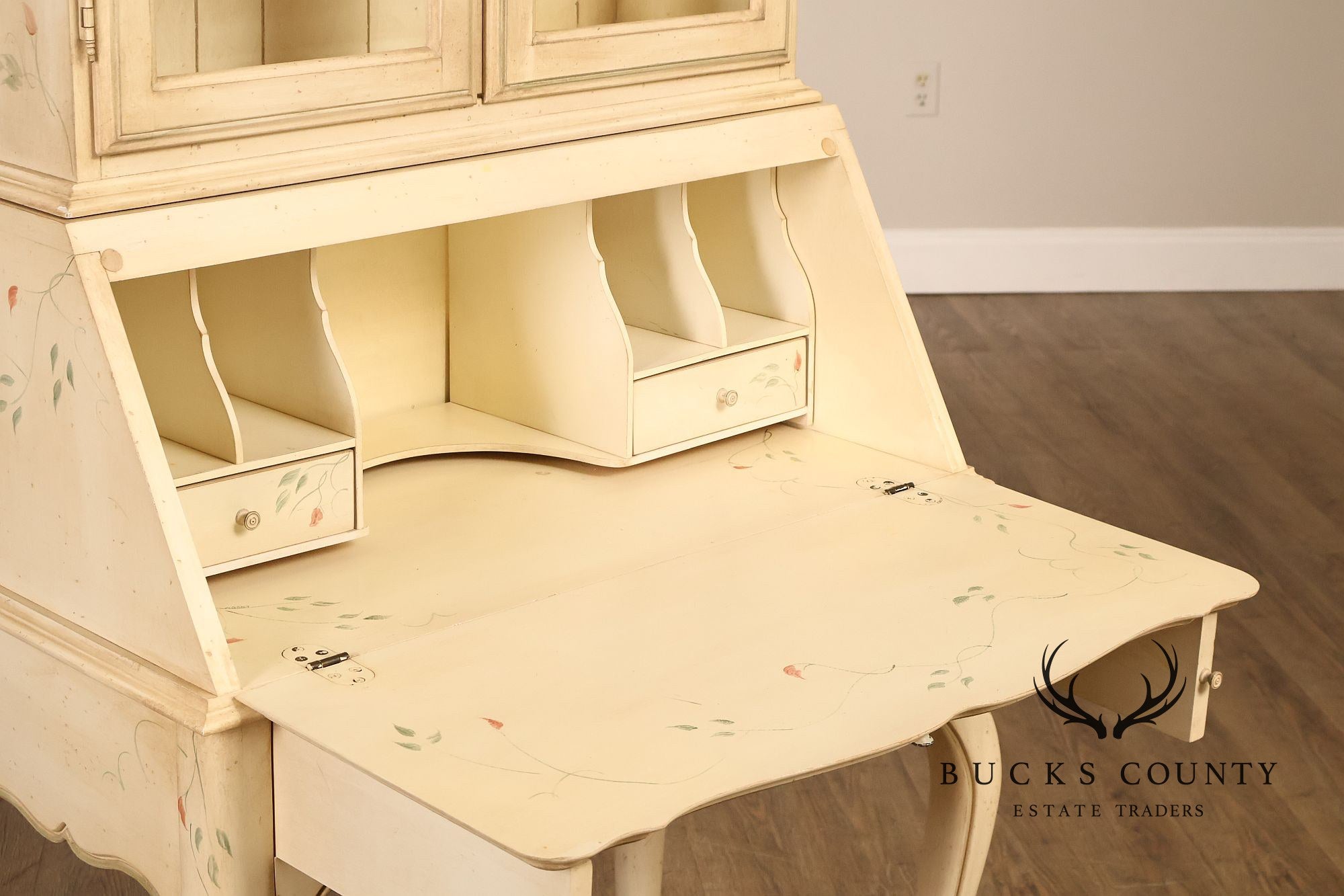 Ethan Allen Country French Painted Secretary Desk