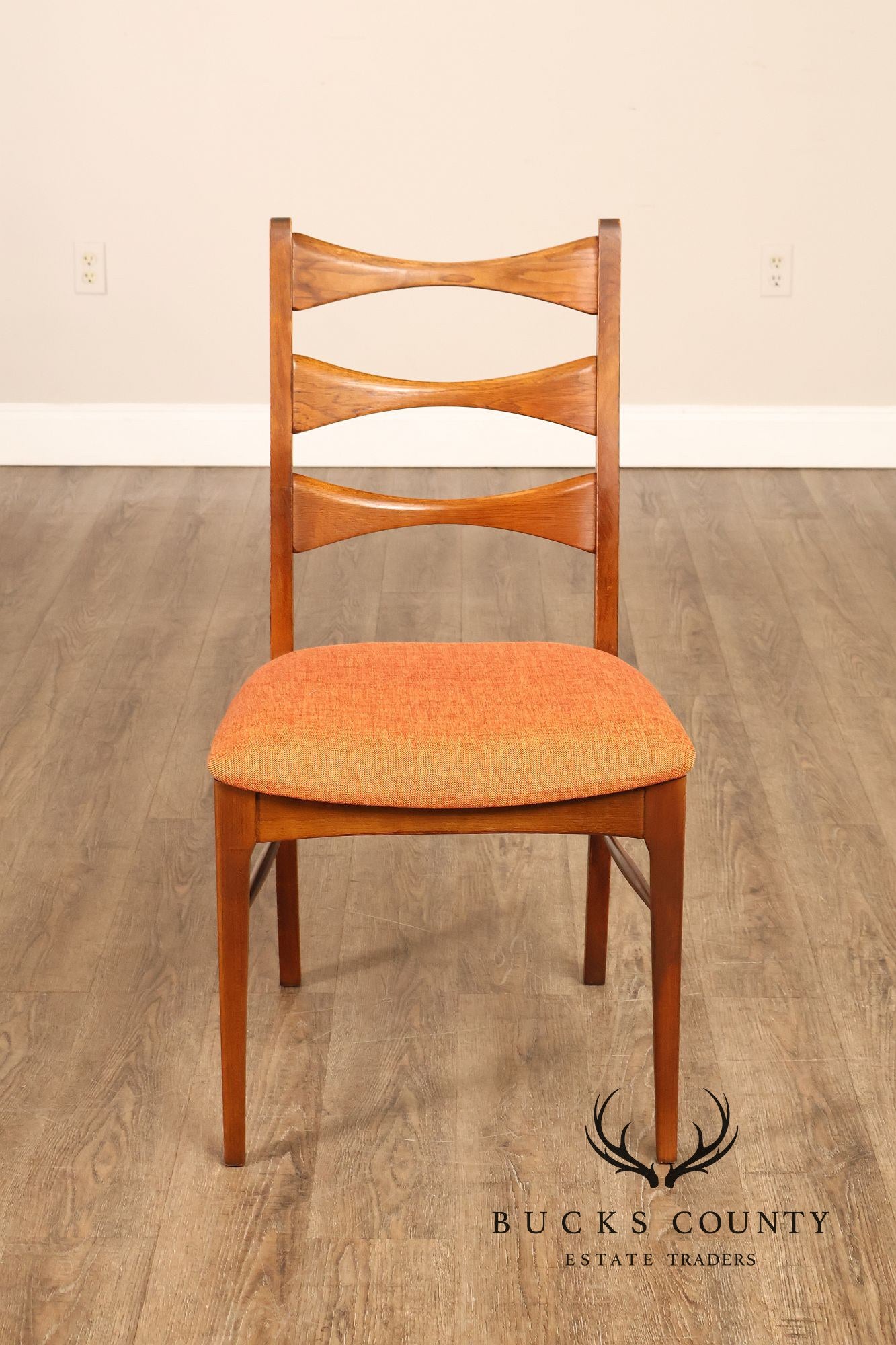 Lane Rhythm Mid Century Modern Set Of Six Walnut Dining Chairs