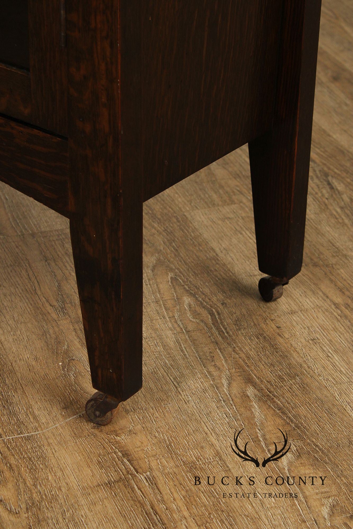 Limbert Antique Mission Oak Arts & Crafts Glass Door Bookcase