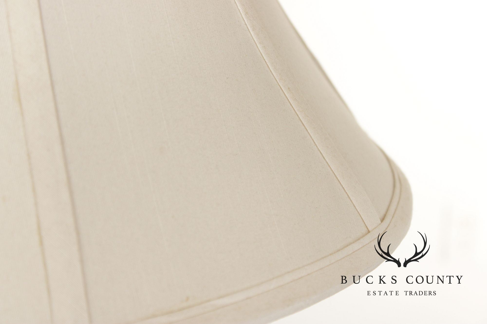 Vintage Pair of Botanical Painted Porcelain Table Lamps