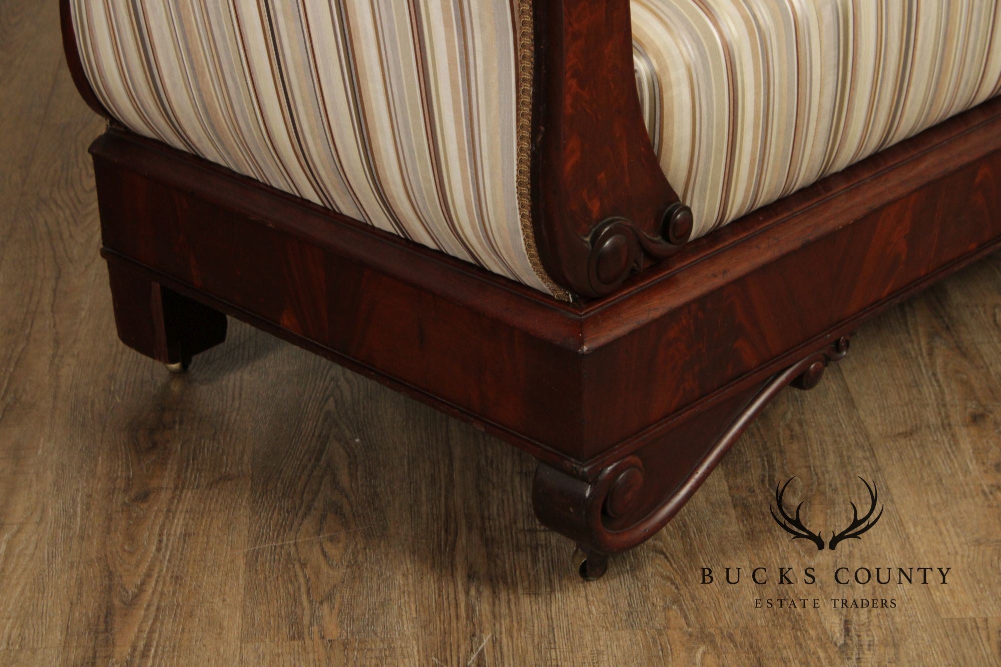Antique 19th Century American Empire Mahogany Sofa
