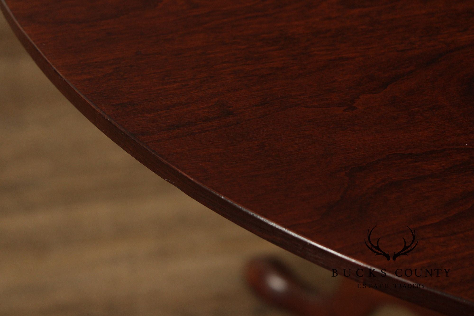 Pennsylvania House Chippendale Style Round Cherry Side Table