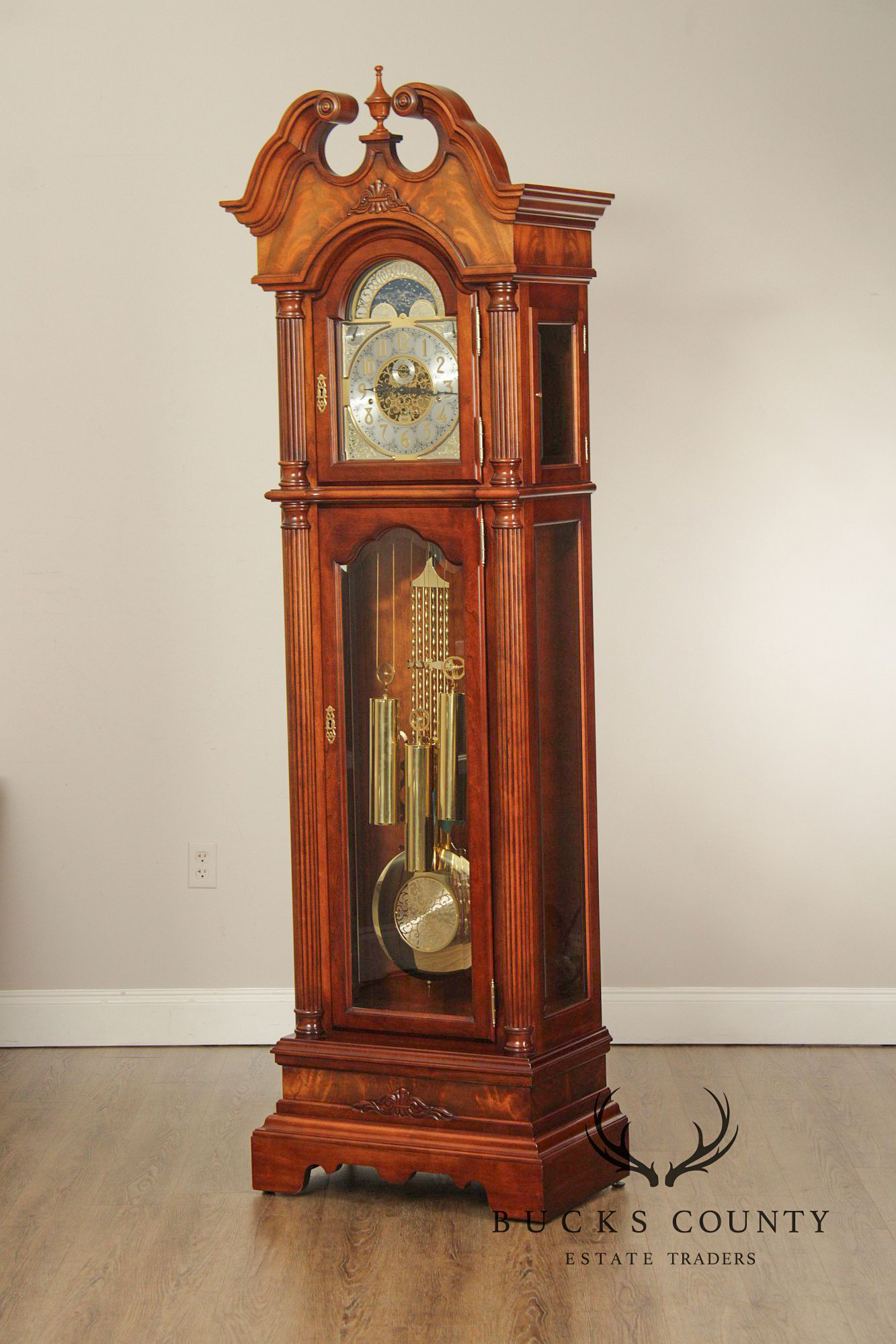 Sligh Georgian Style Mahogany 'Wilton' Grandfather Clock