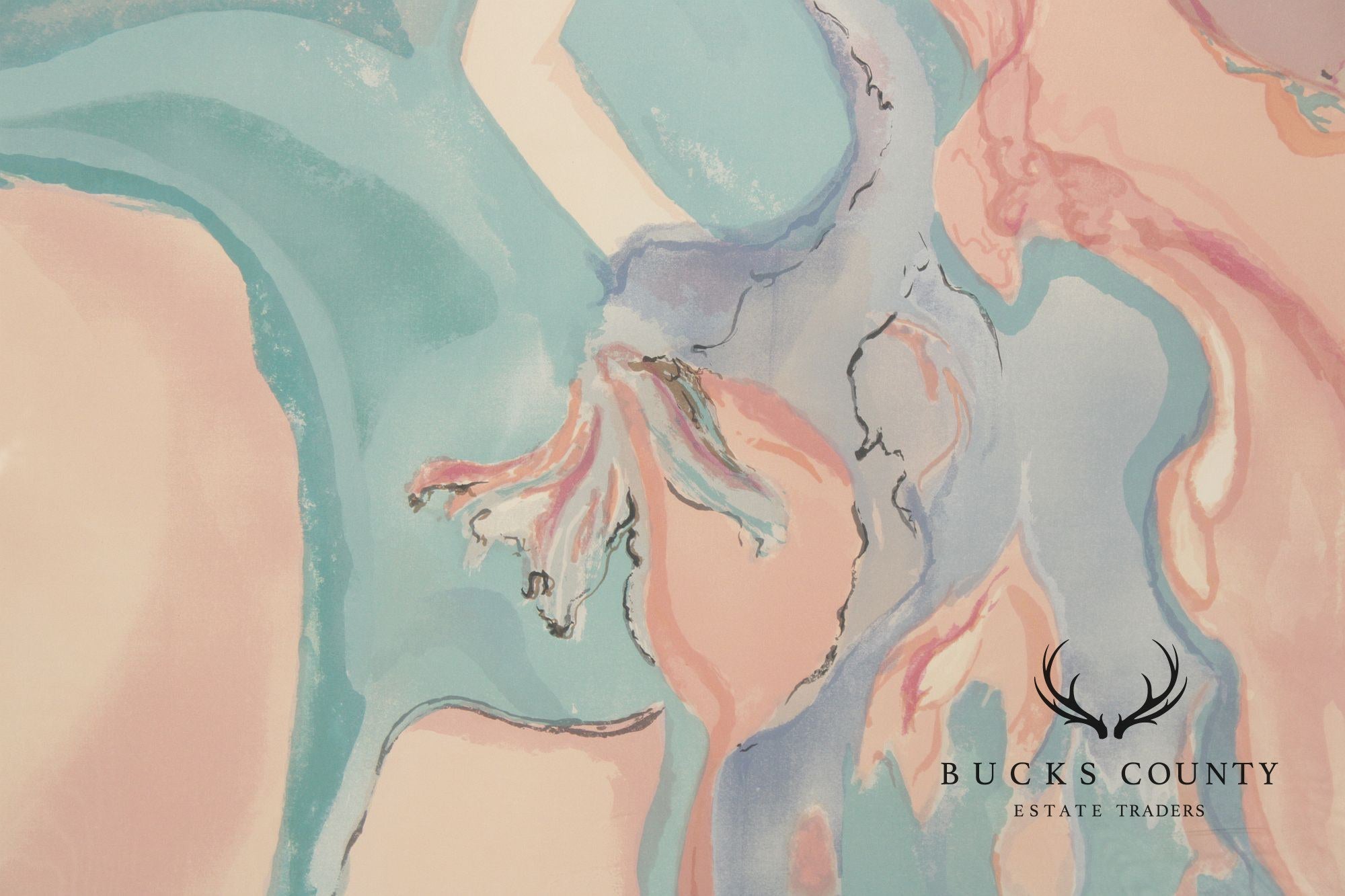 Jane Bazinet Framed Serigraph Print, 'Misty Road'