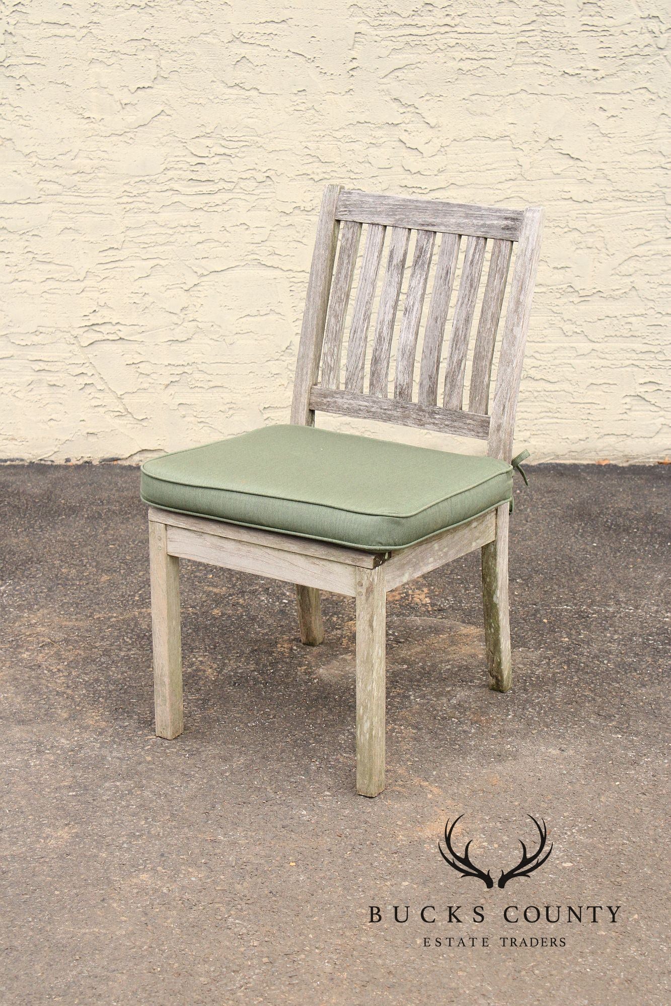 Gloster Teak Outdoor Patio Dining Table With Four Chairs