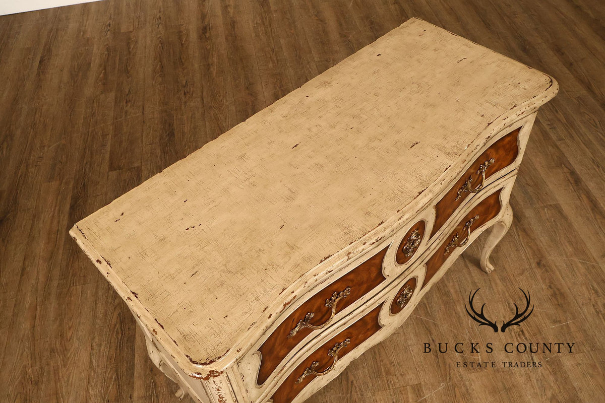 Theodore Alexander French Louis XV Style Painted Commode