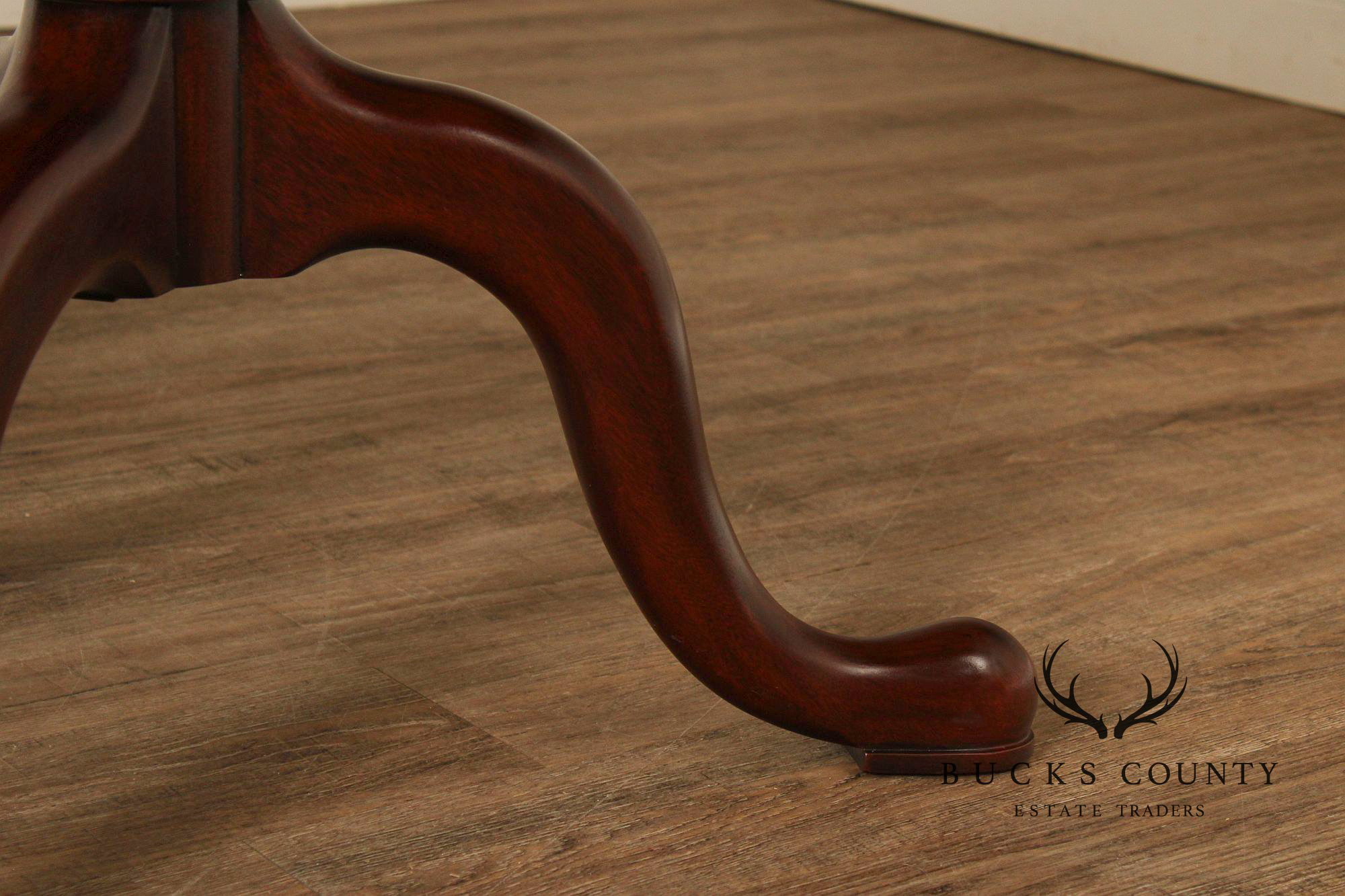Henkel Harris Georgian Style Mahogany Double Pedestal Dining Table