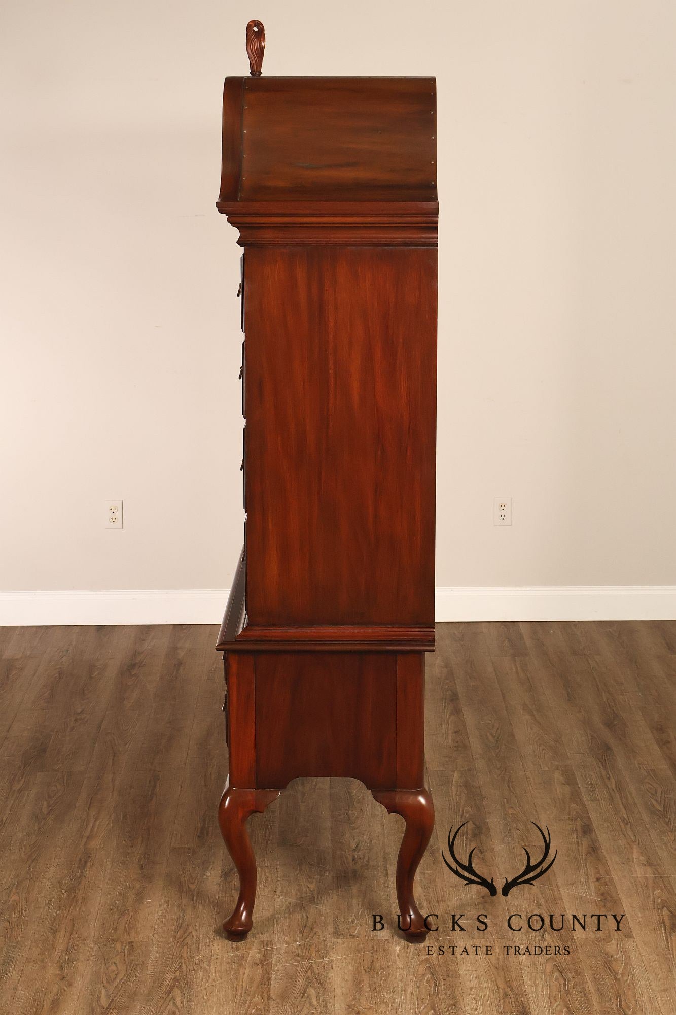 Henkel Harris Virginia Galleries Genuine Mahogany Highboy Chest