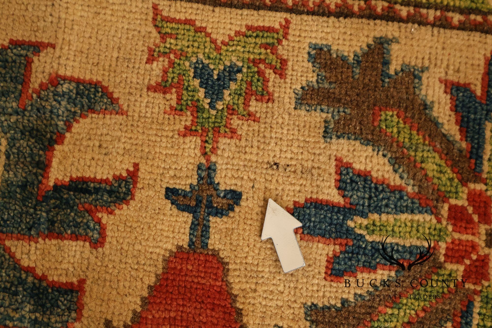 Afghan Gazni Style Wool Area Rug 7'11" x 9'3"