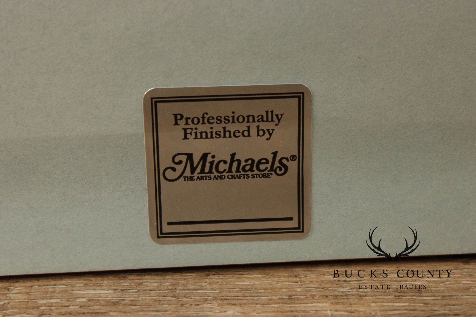 World War I Era Framed Handkerchief