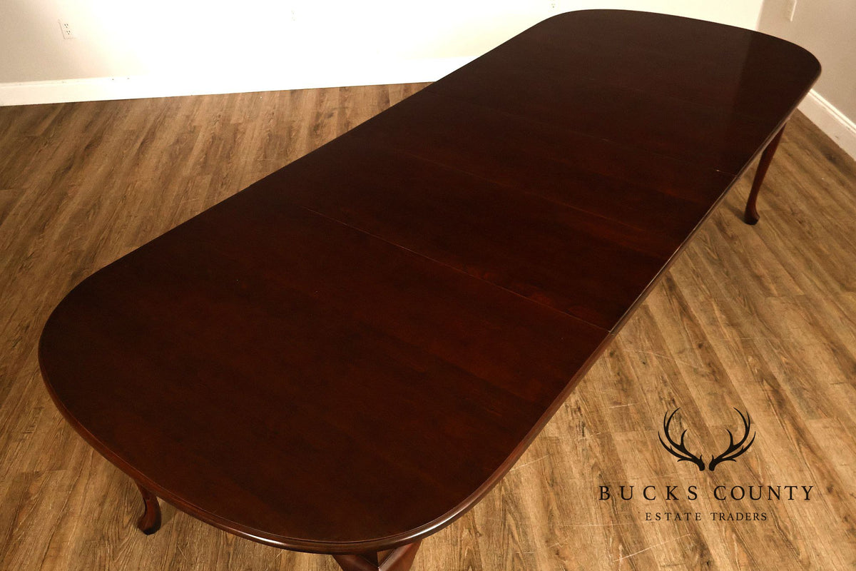 Harden Queen Anne Style Cherry Extension Dining Table
