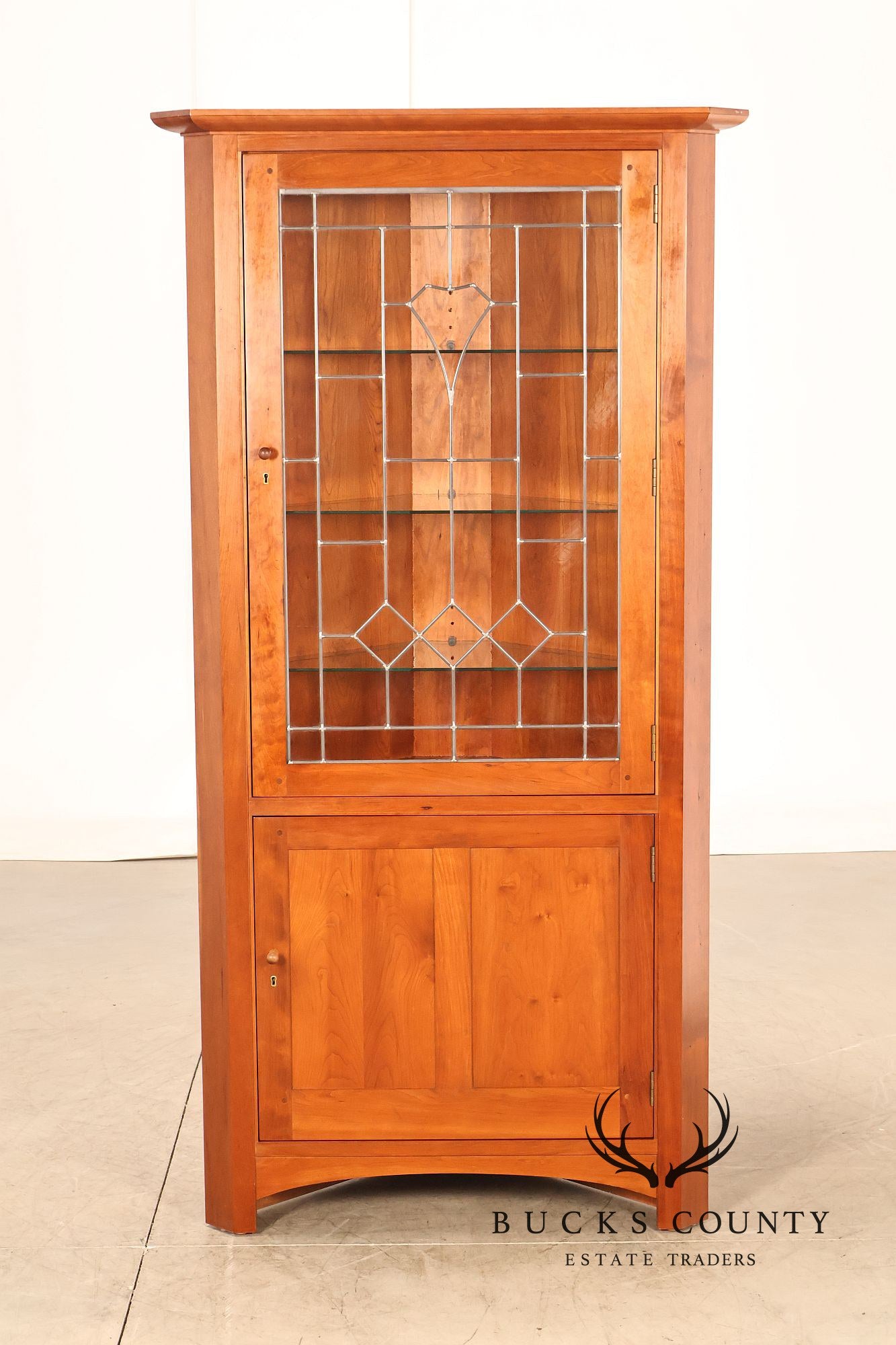 Stickley Mission Collection Cherry Corner Cabinet